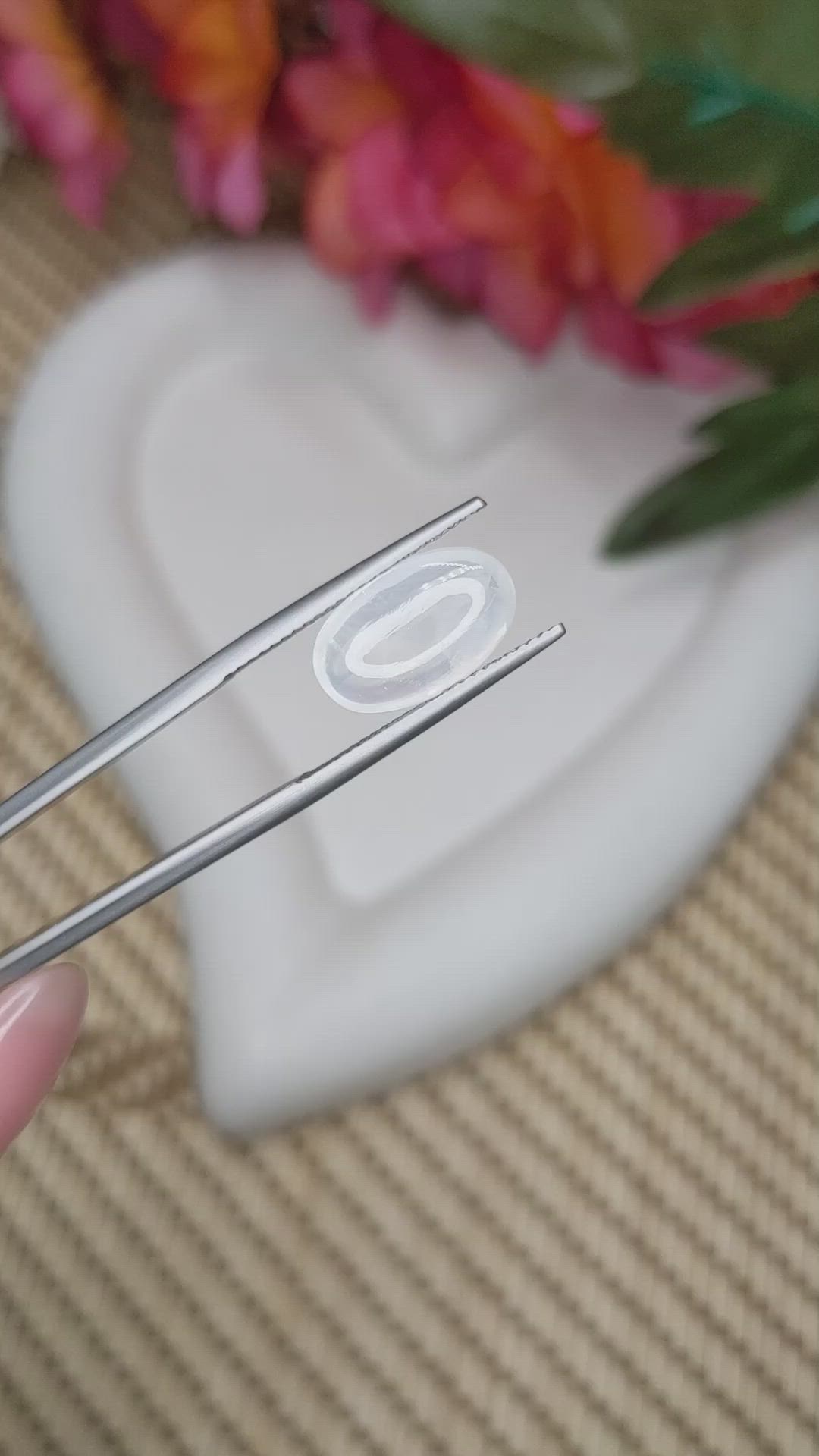 4.18 Ct. White Cabochon Moonstone from Ceylon (Sri Lanka) Size Video