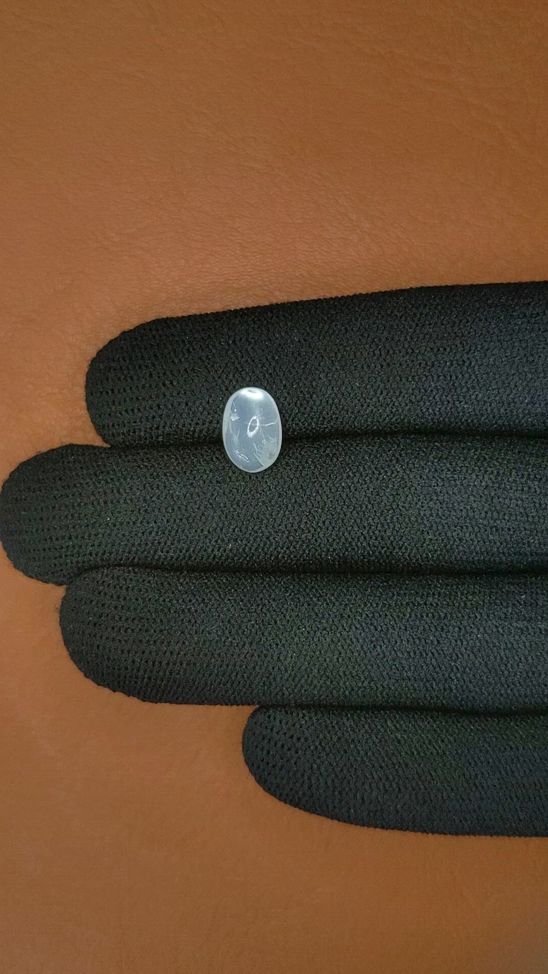 1.94 Ct. White Cabochon Moonstone from Ceylon (Sri Lanka) Size Video