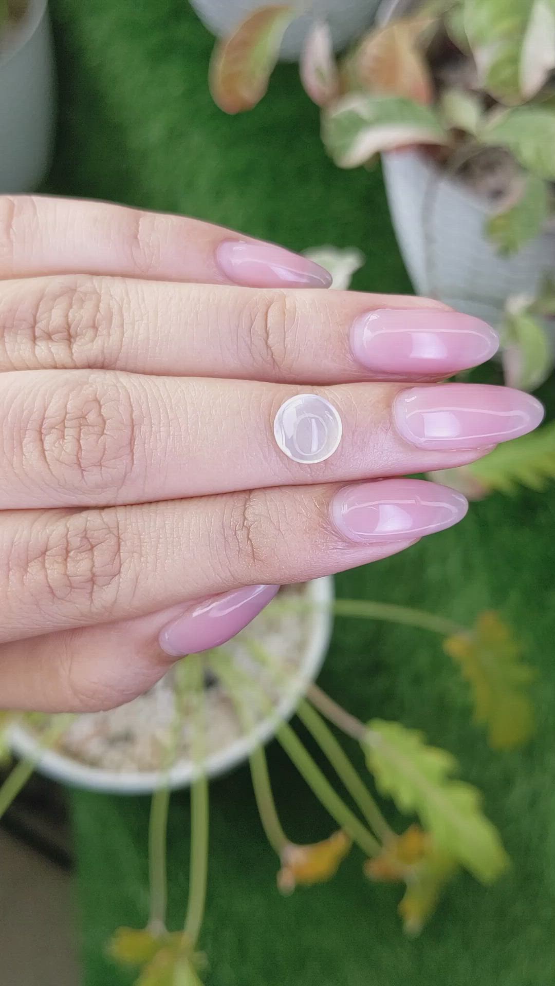 1.99 Ct. White Cabochon Moonstone from Ceylon (Sri Lanka) Size Video