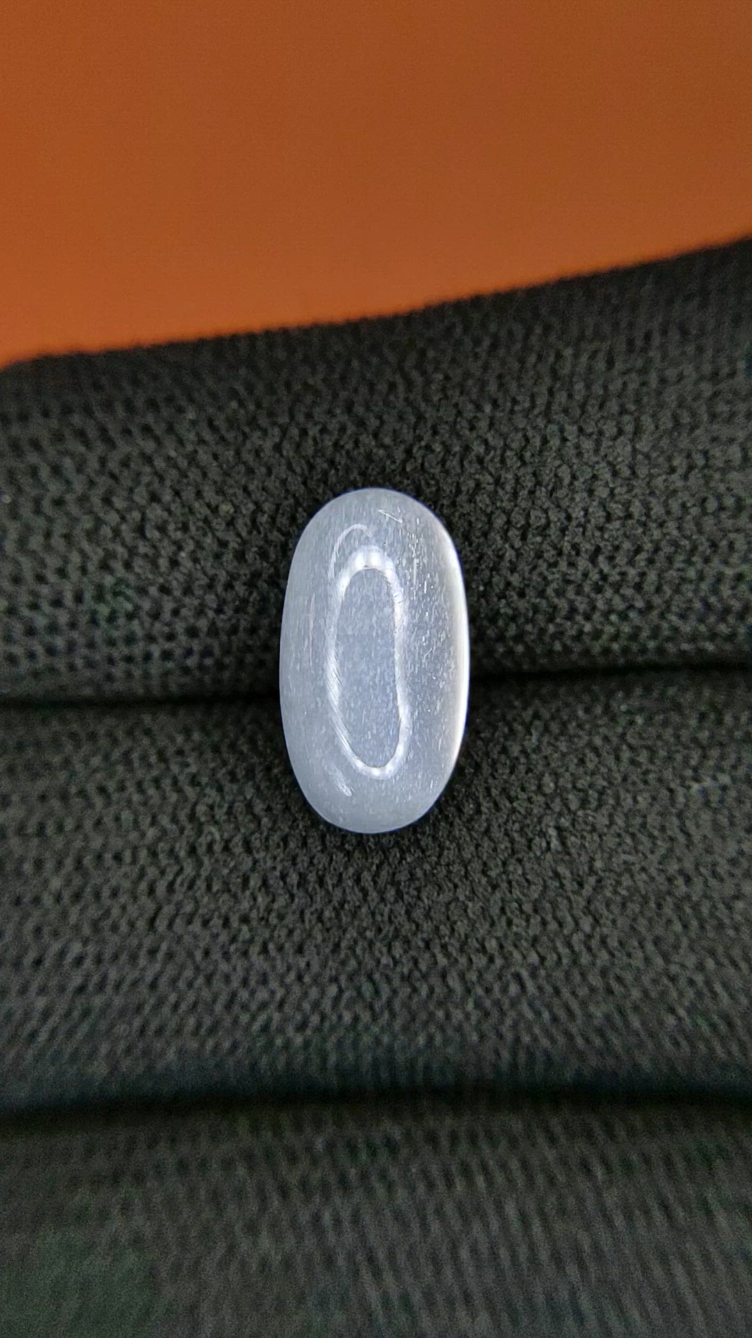 3.14 Ct. White Cabochon Moonstone from Ceylon (Sri Lanka) Size Video