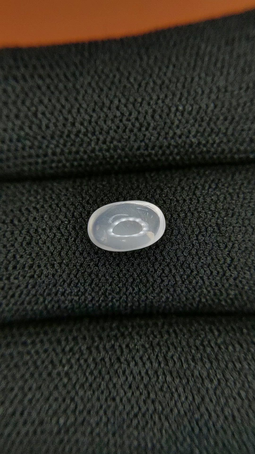 0.98 Ct. White Cabochon Moonstone from Ceylon (Sri Lanka) Size Video