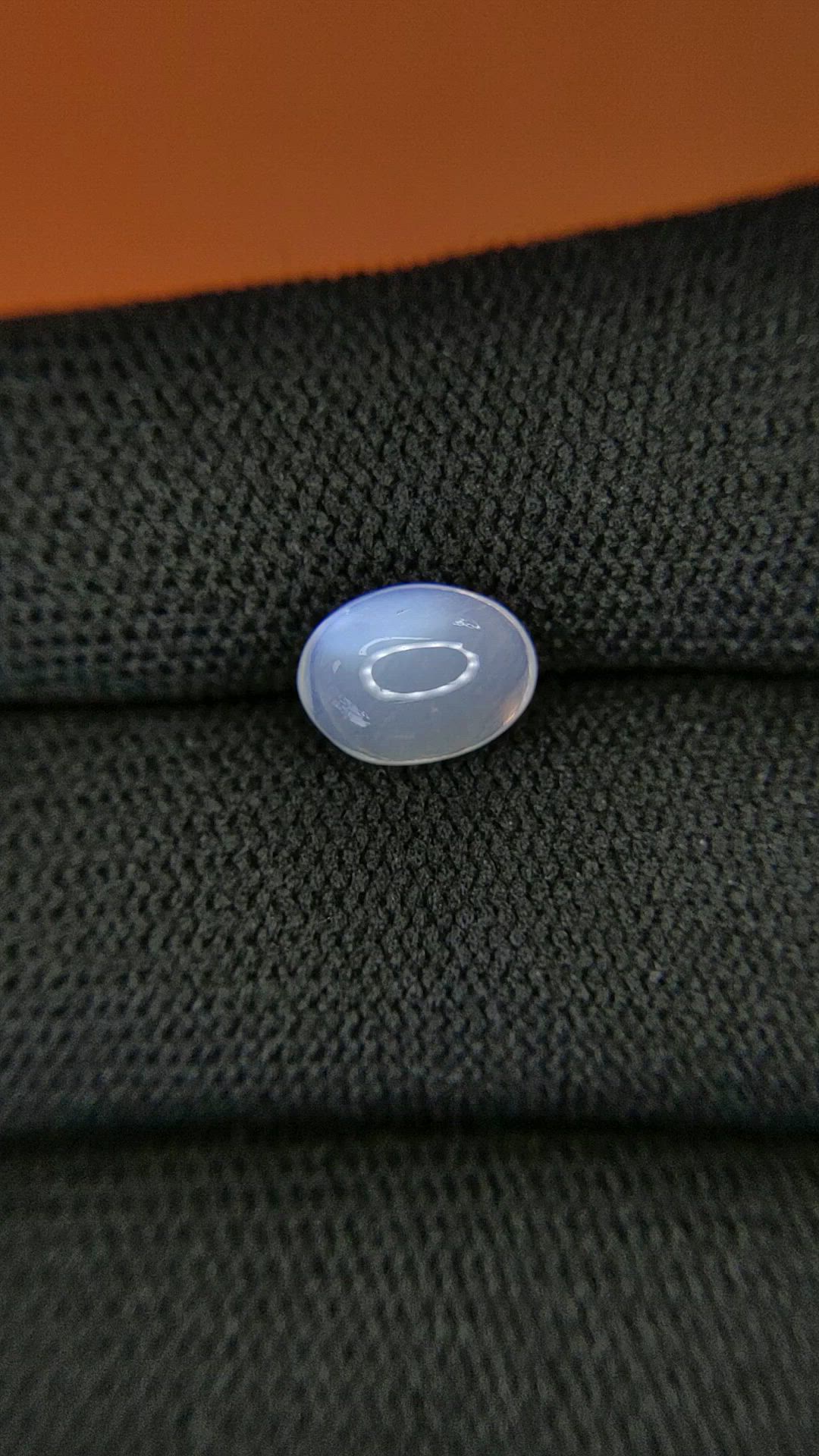 1.61 Ct. White Cabochon Moonstone from Ceylon (Sri Lanka) Size Video