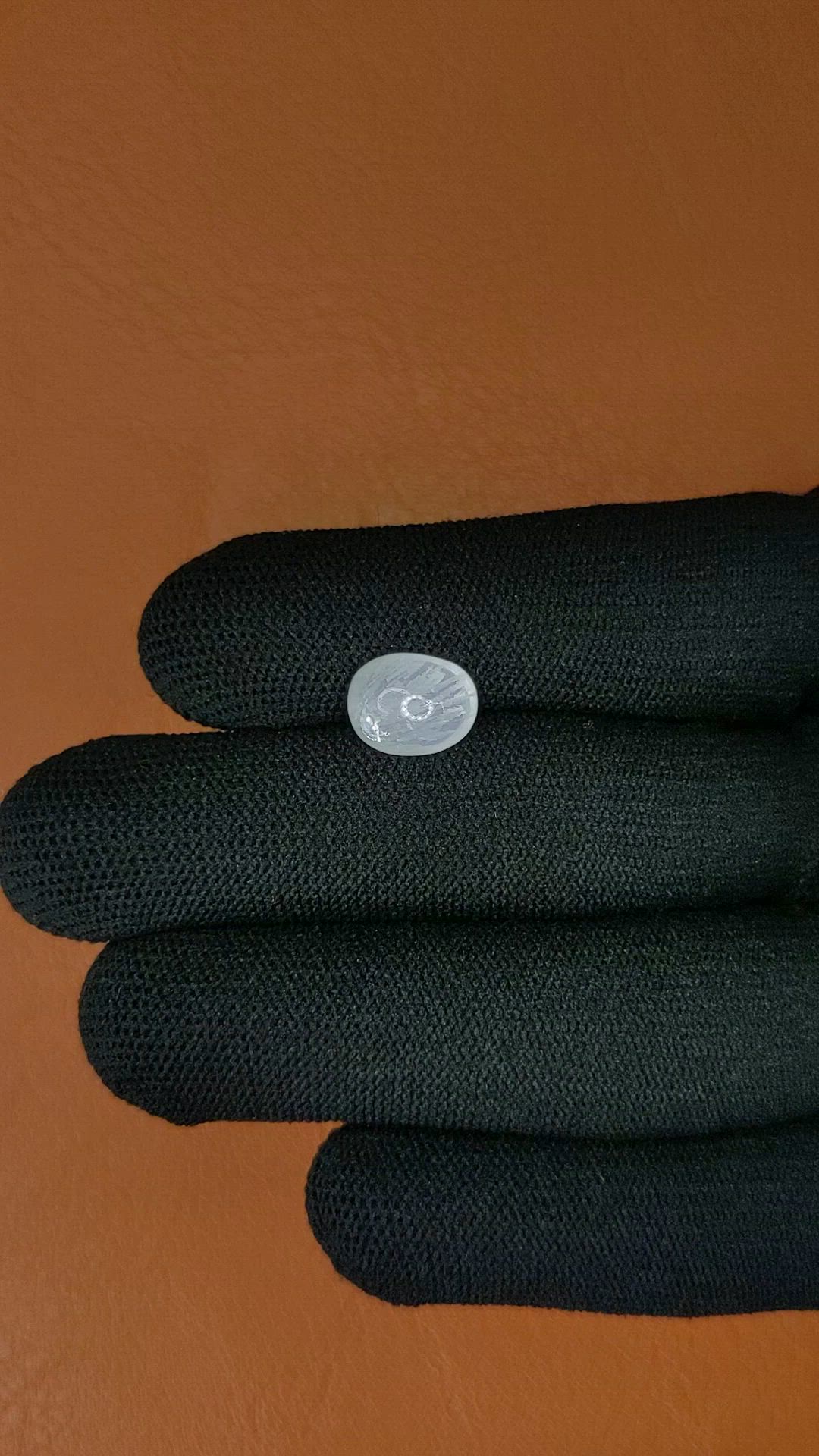 2.53 Ct. White Cabochon Moonstone from Ceylon (Sri Lanka) Size Video