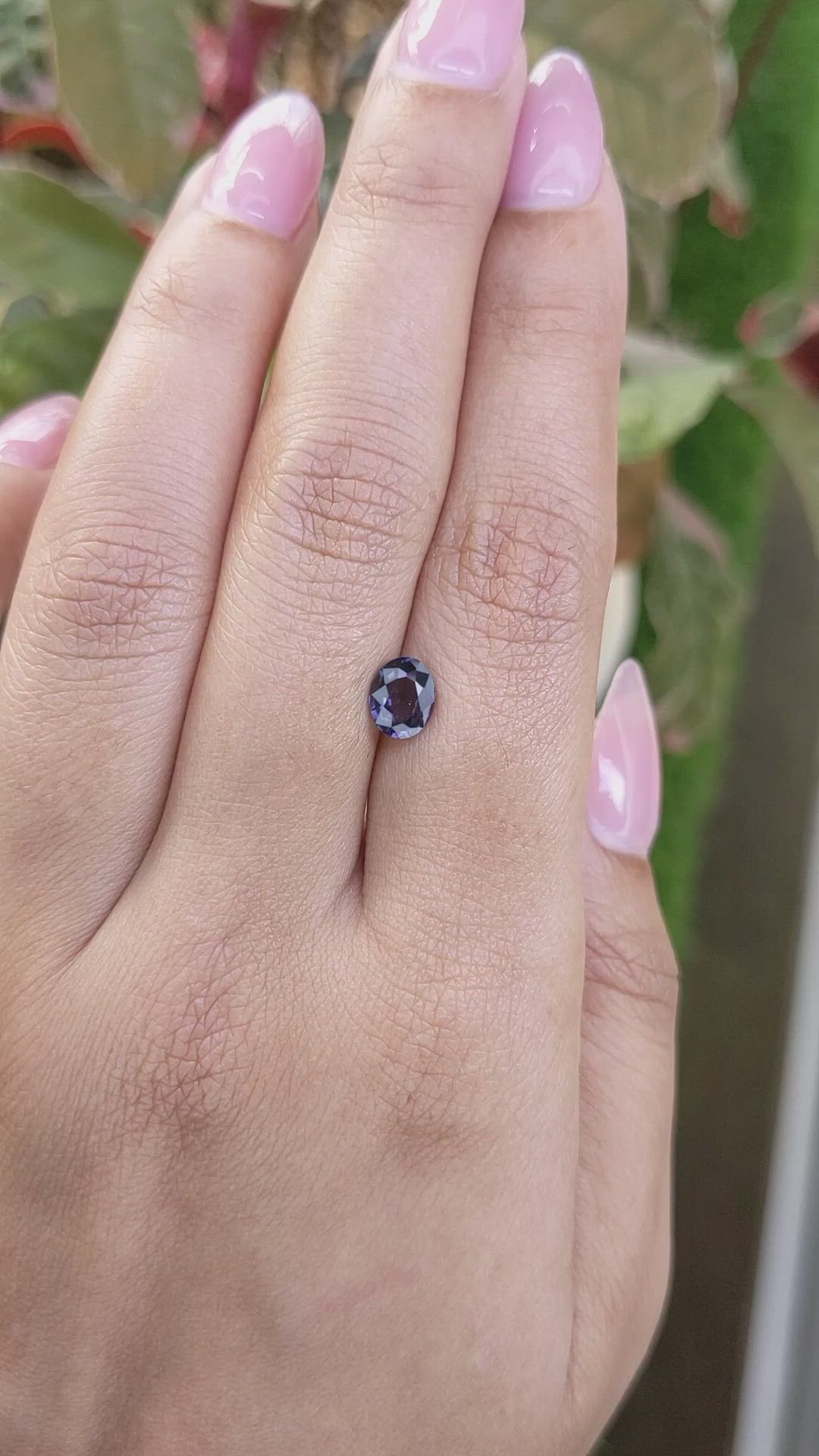 0.87 Ct. Purple Spinel from Ceylon (Sri Lanka) Size Video