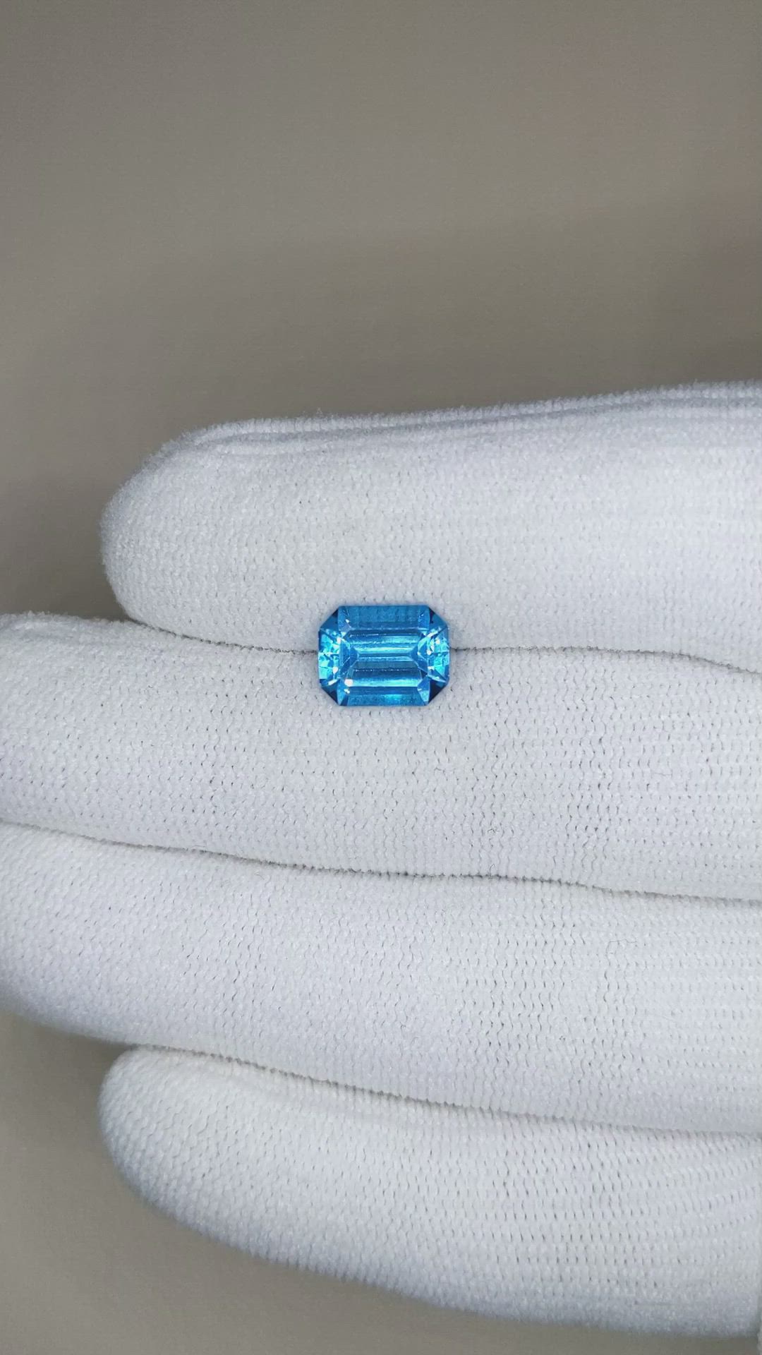 2.75 Ct. Swiss Blue Topaz from Brazil Size Video