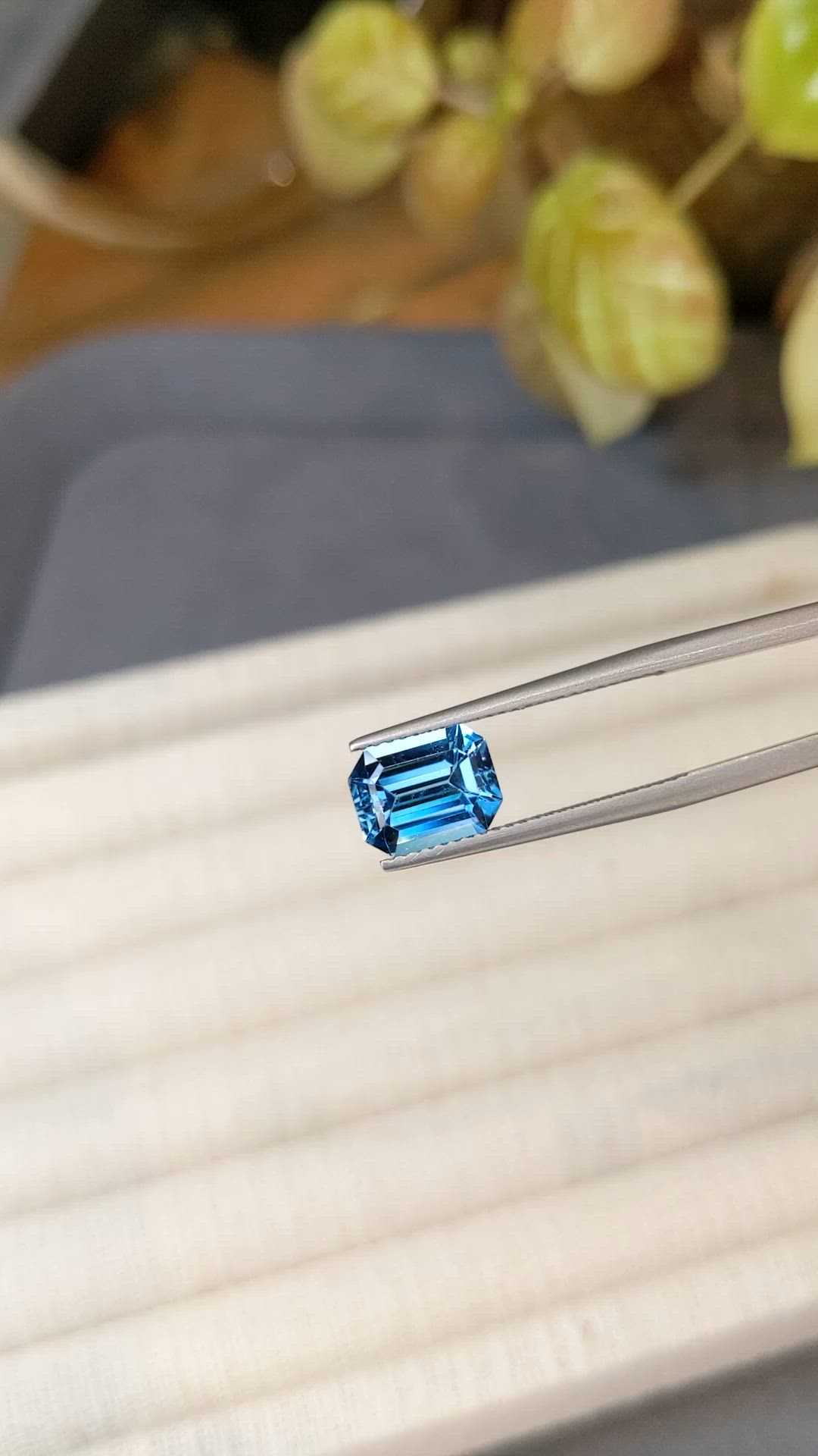 2.75 Ct. Swiss Blue Topaz from Brazil Size Video