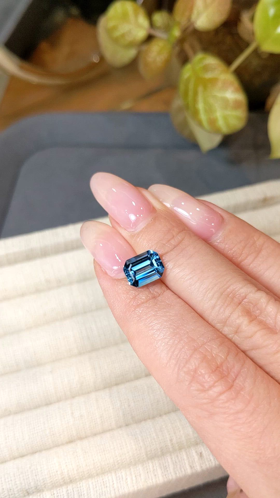 2.75 Ct. Swiss Blue Topaz from Brazil Size Video