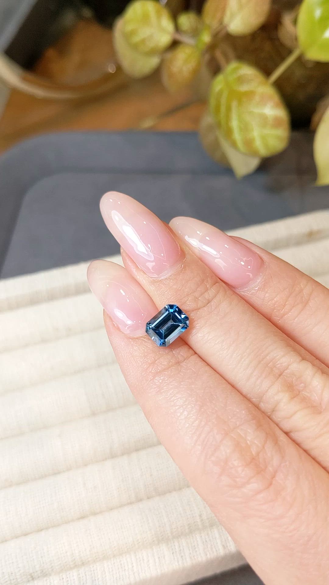 1.86 Ct. Swiss Blue Topaz from Brazil Size Video