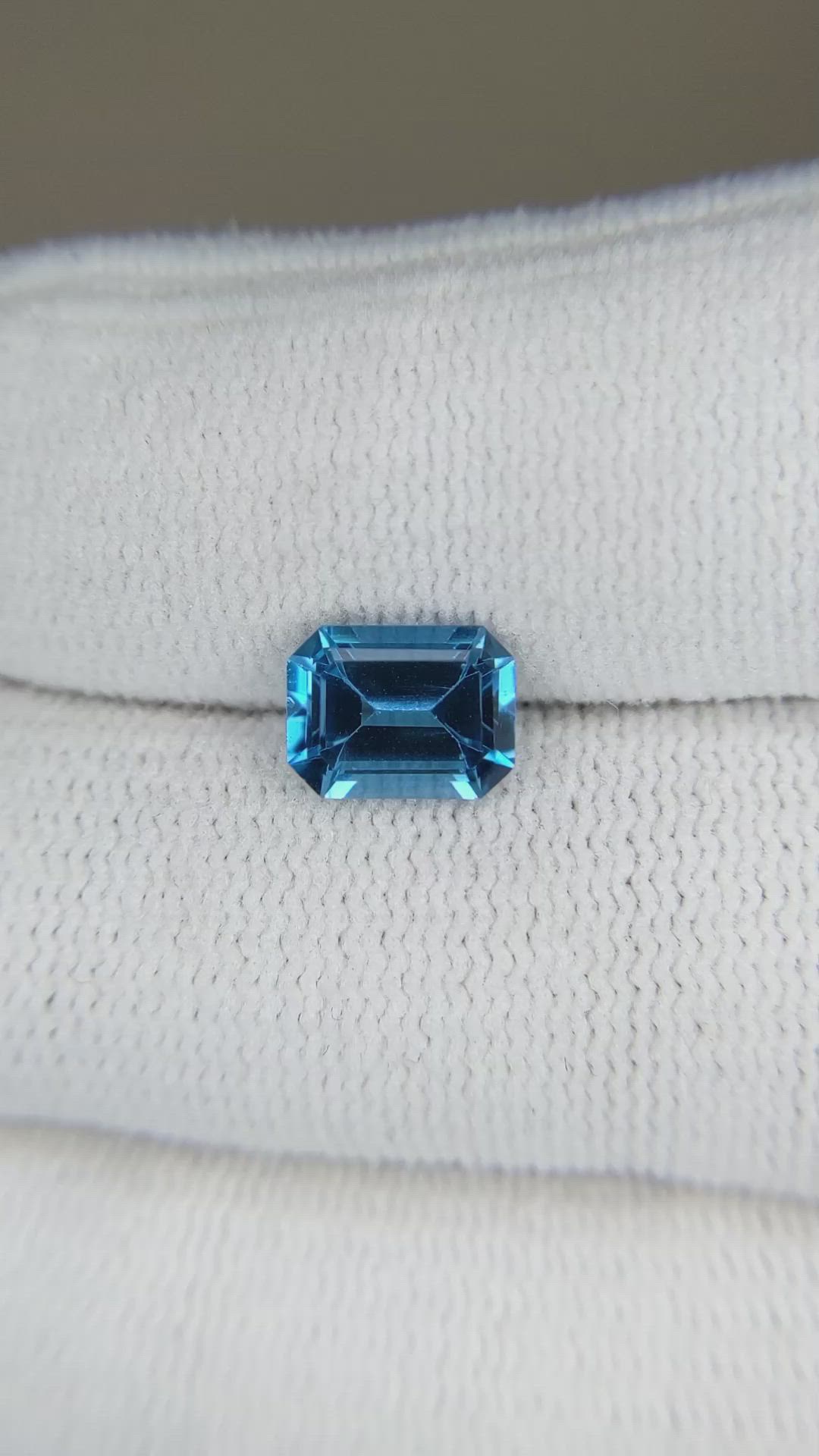 1.86 Ct. Swiss Blue Topaz from Brazil Size Video