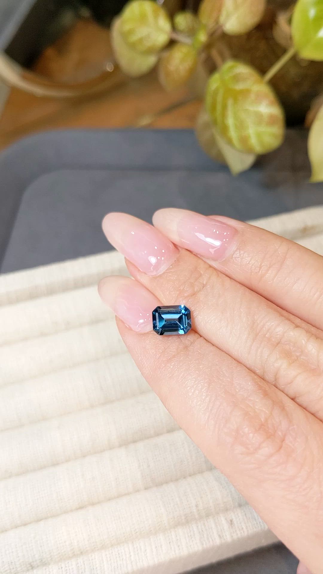 1.86 Ct. Swiss Blue Topaz from Brazil Size Video