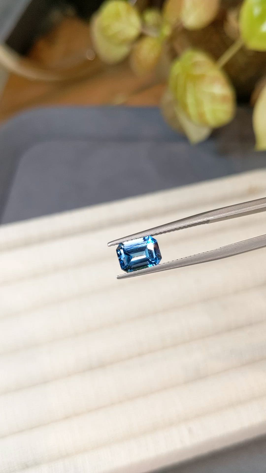 1.86 Ct. Swiss Blue Topaz from Brazil Size Video