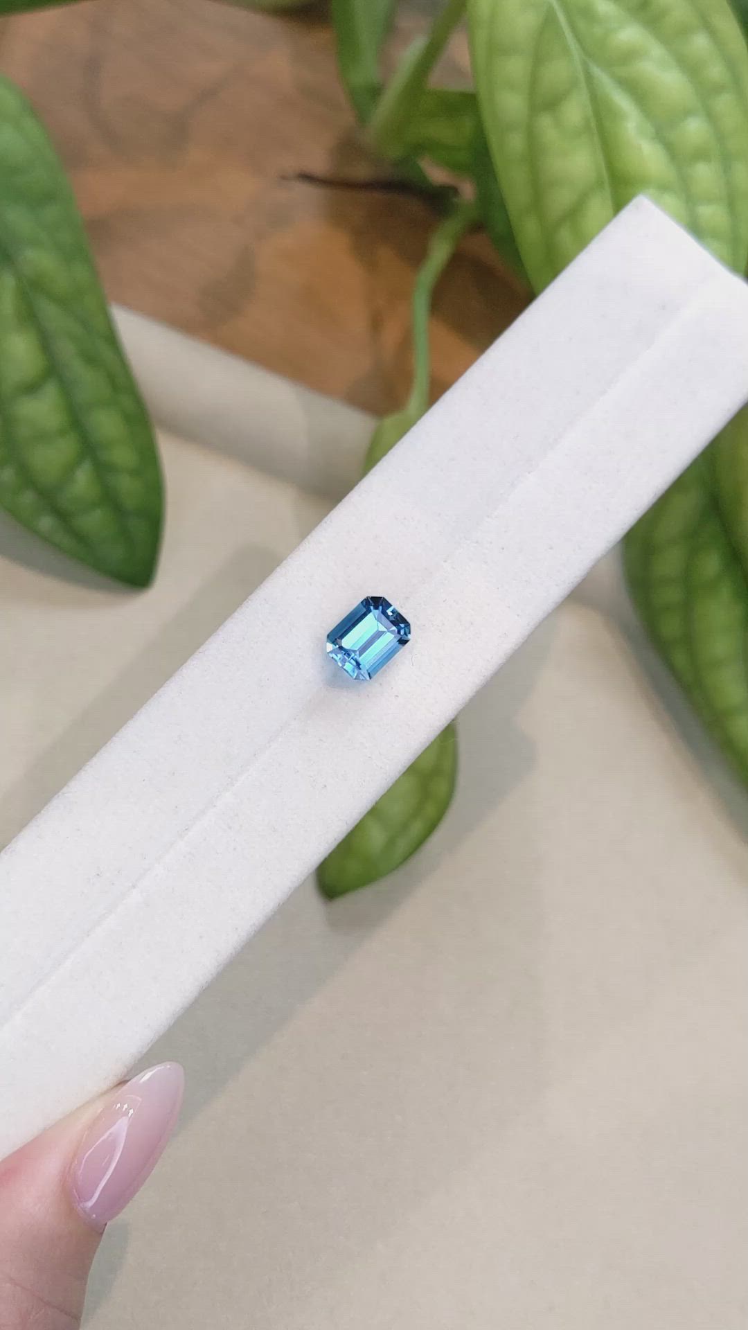 2.74 Ct. Swiss Blue Topaz from Brazil Size Video