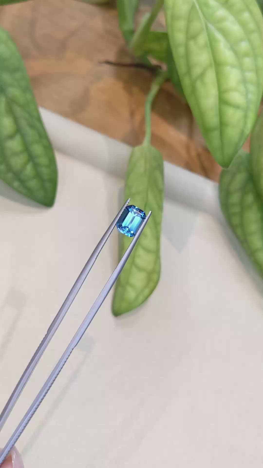 2.74 Ct. Swiss Blue Topaz from Brazil Size Video
