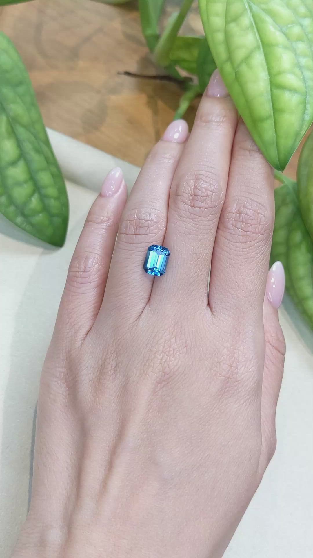 2.74 Ct. Swiss Blue Topaz from Brazil Size Video