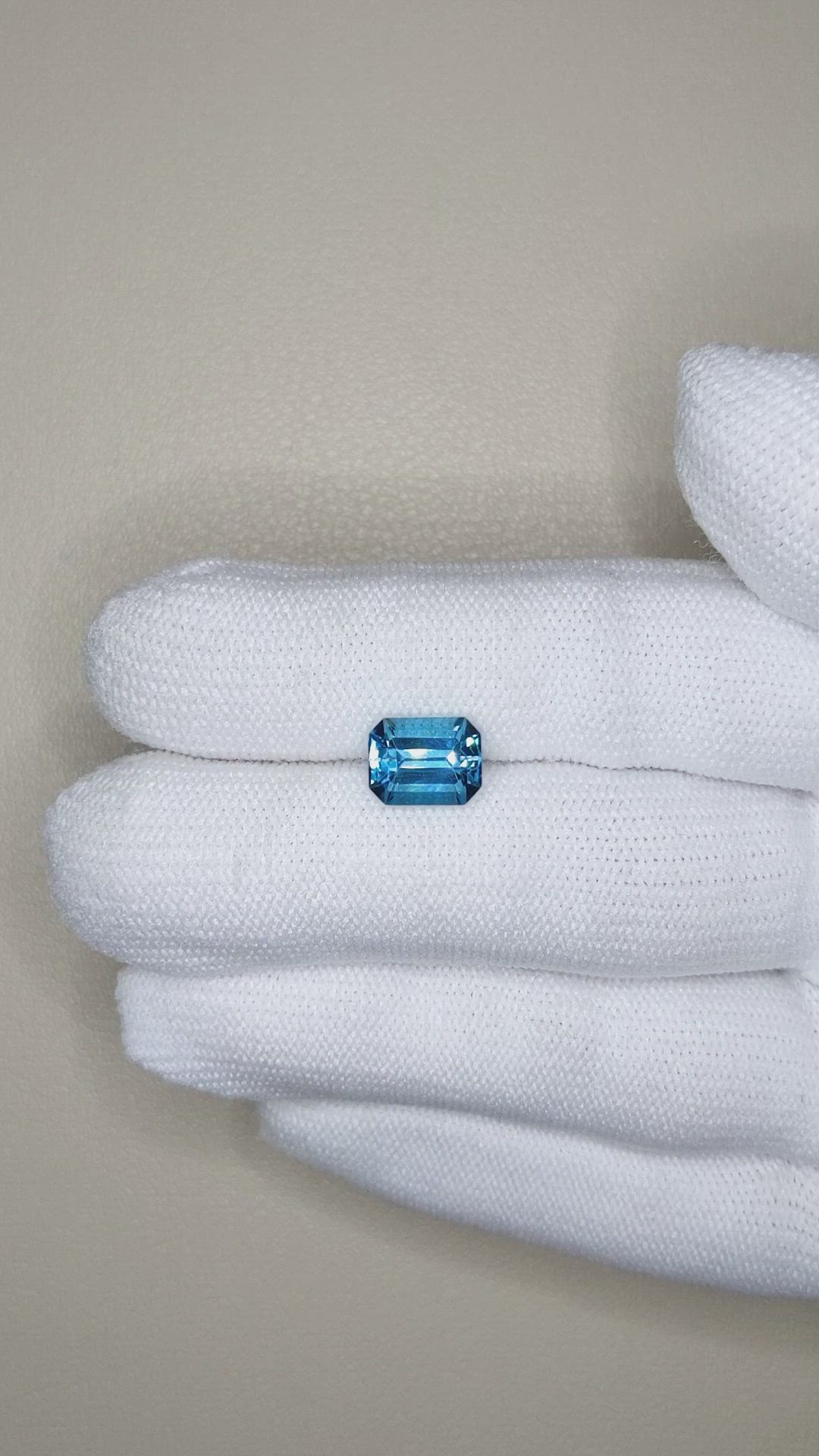 2.74 Ct. Swiss Blue Topaz from Brazil Size Video