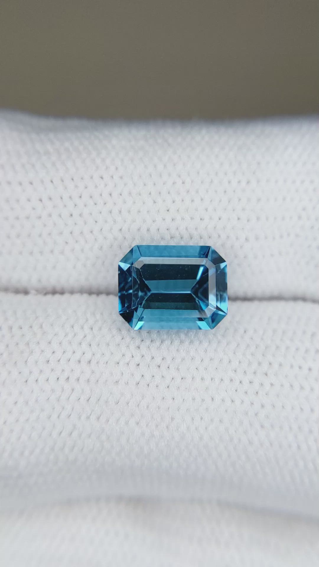 2.74 Ct. Swiss Blue Topaz from Brazil Size Video