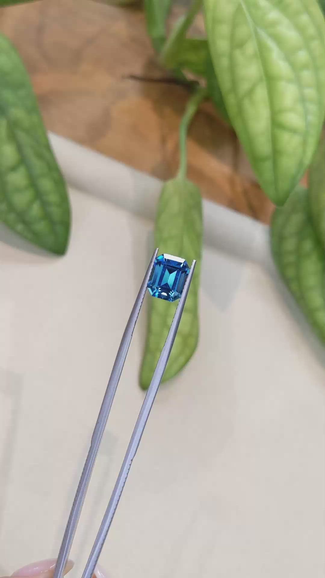 4.02 Ct. London Blue Topaz from Brazil Size Video