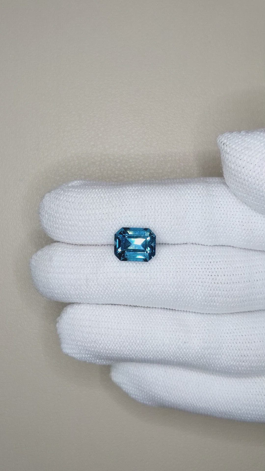 4.02 Ct. London Blue Topaz from Brazil Size Video