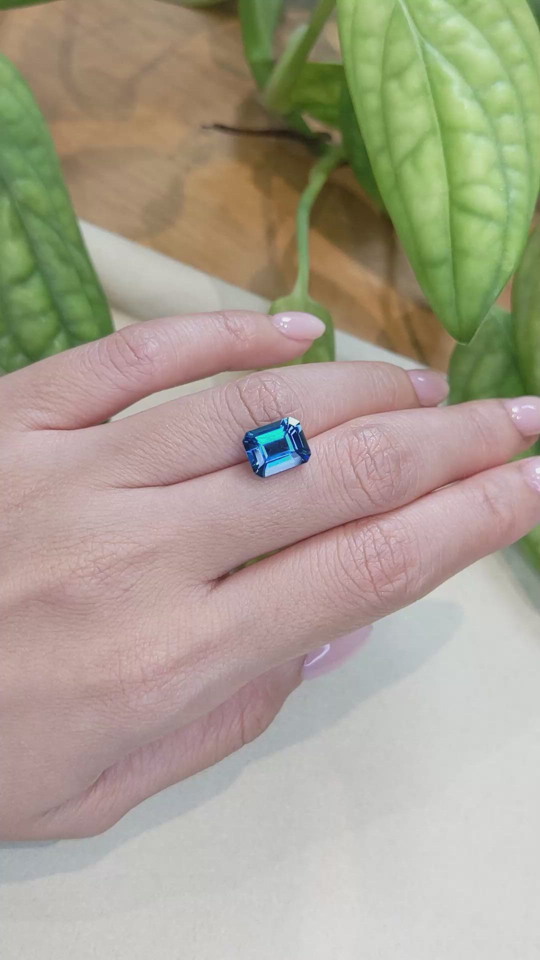 3.99 Ct. London Blue Topaz from Brazil Size Video