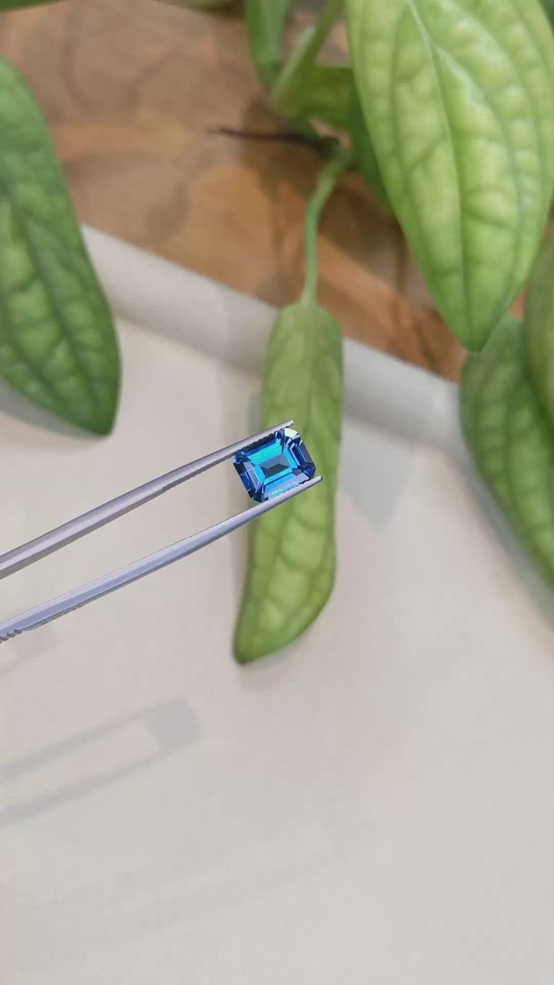 3.99 Ct. London Blue Topaz from Brazil Size Video