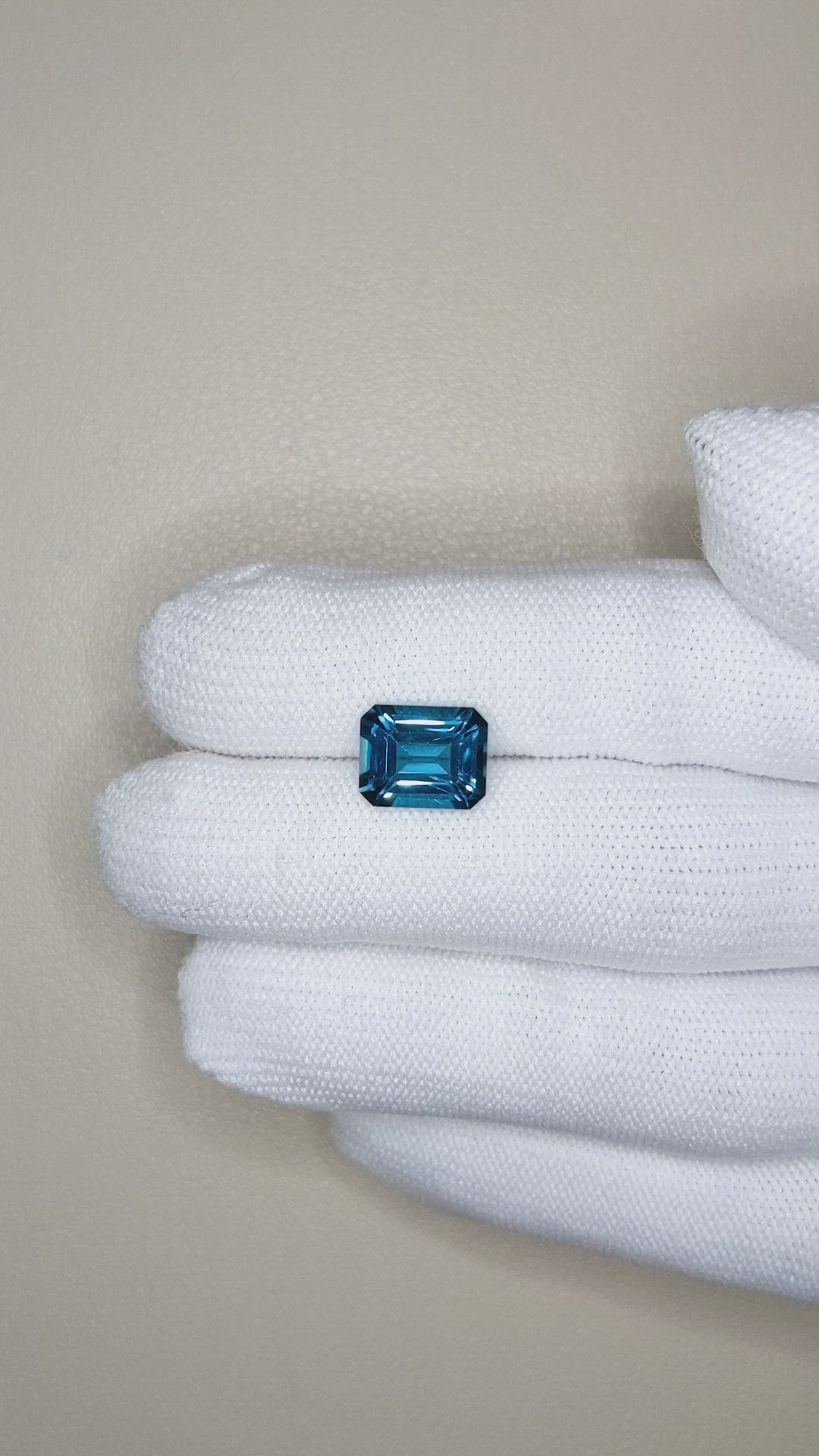 3.99 Ct. London Blue Topaz from Brazil Size Video