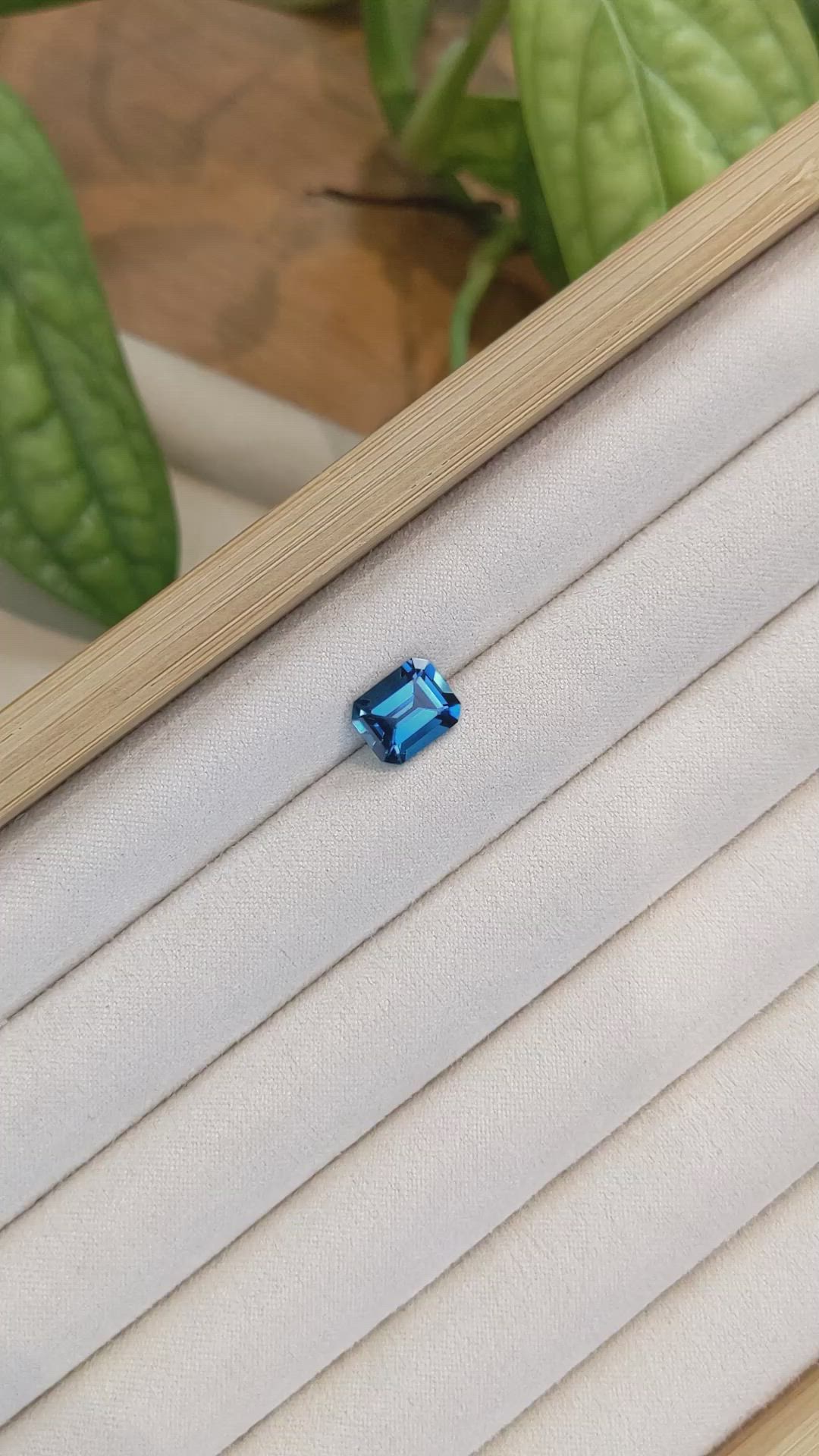 3.65 Ct. London Blue Topaz from Brazil Size Video