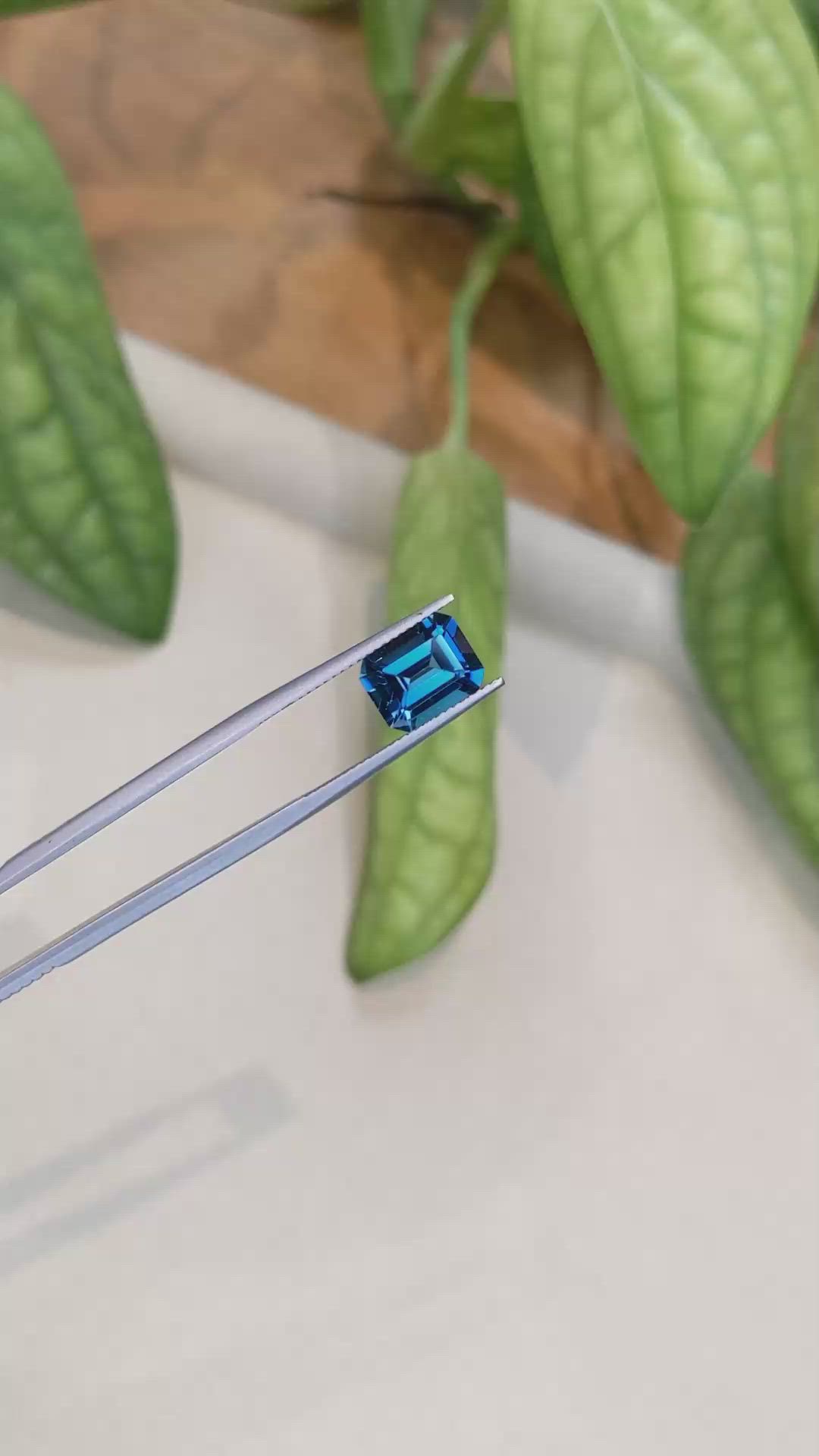 3.65 Ct. London Blue Topaz from Brazil Size Video