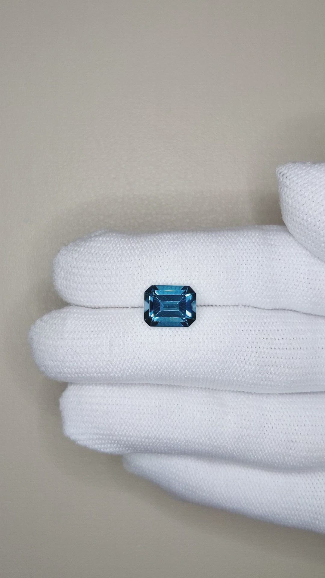 3.65 Ct. London Blue Topaz from Brazil Size Video