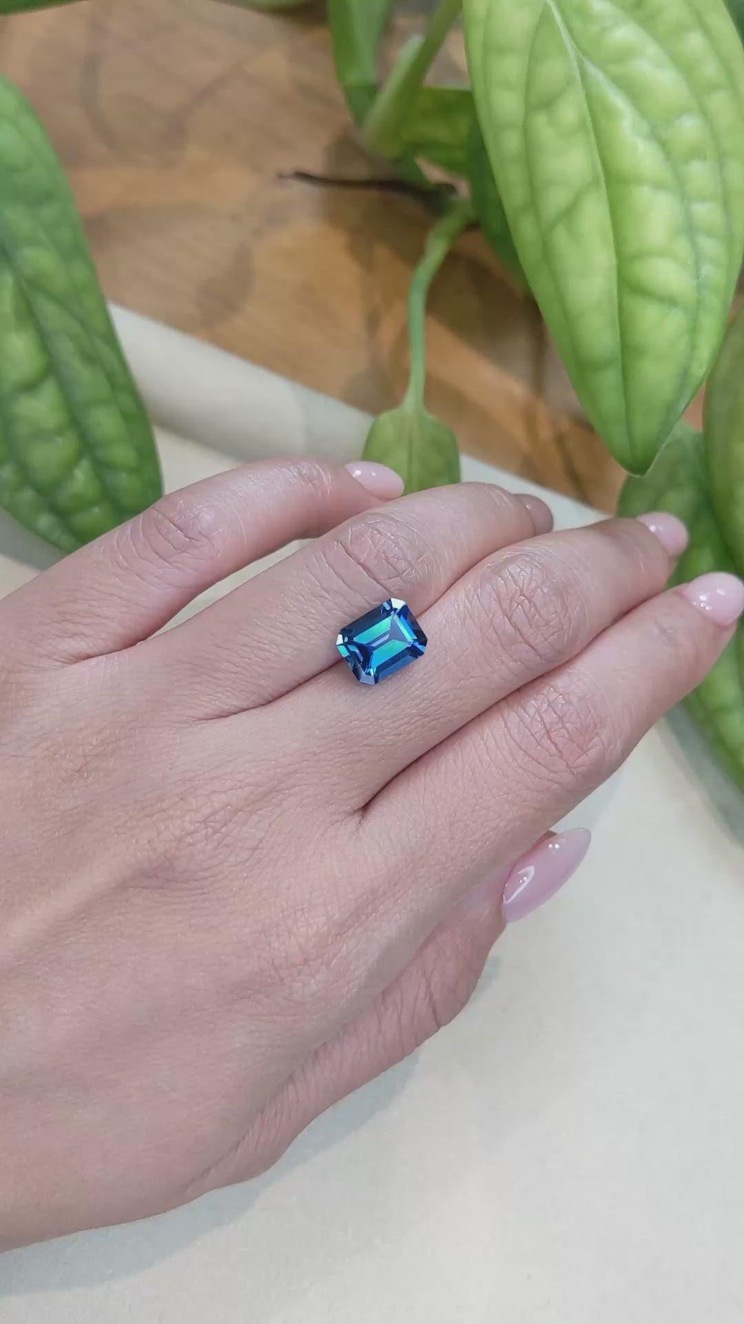 3.65 Ct. London Blue Topaz from Brazil Size Video