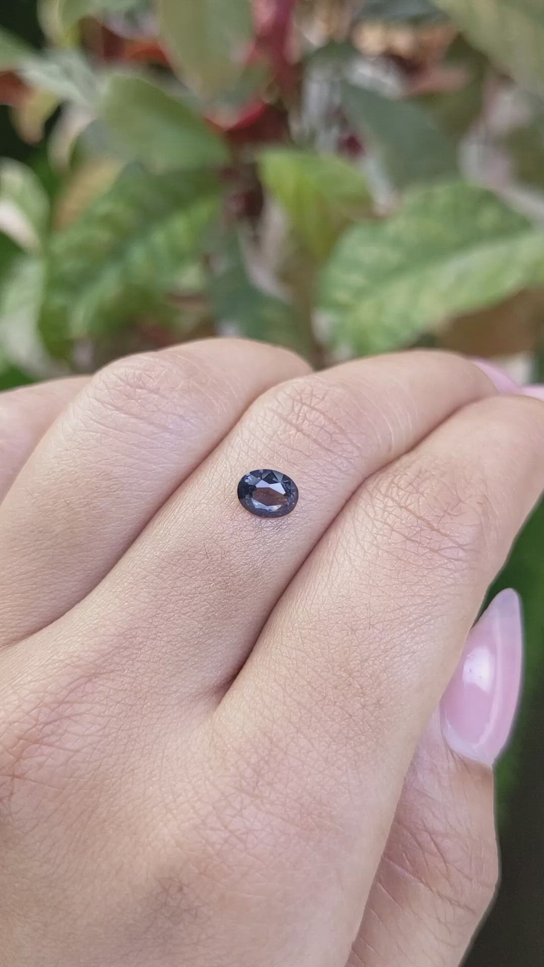 0.68 Ct. Violet Spinel from Ceylon (Sri Lanka) Size Video