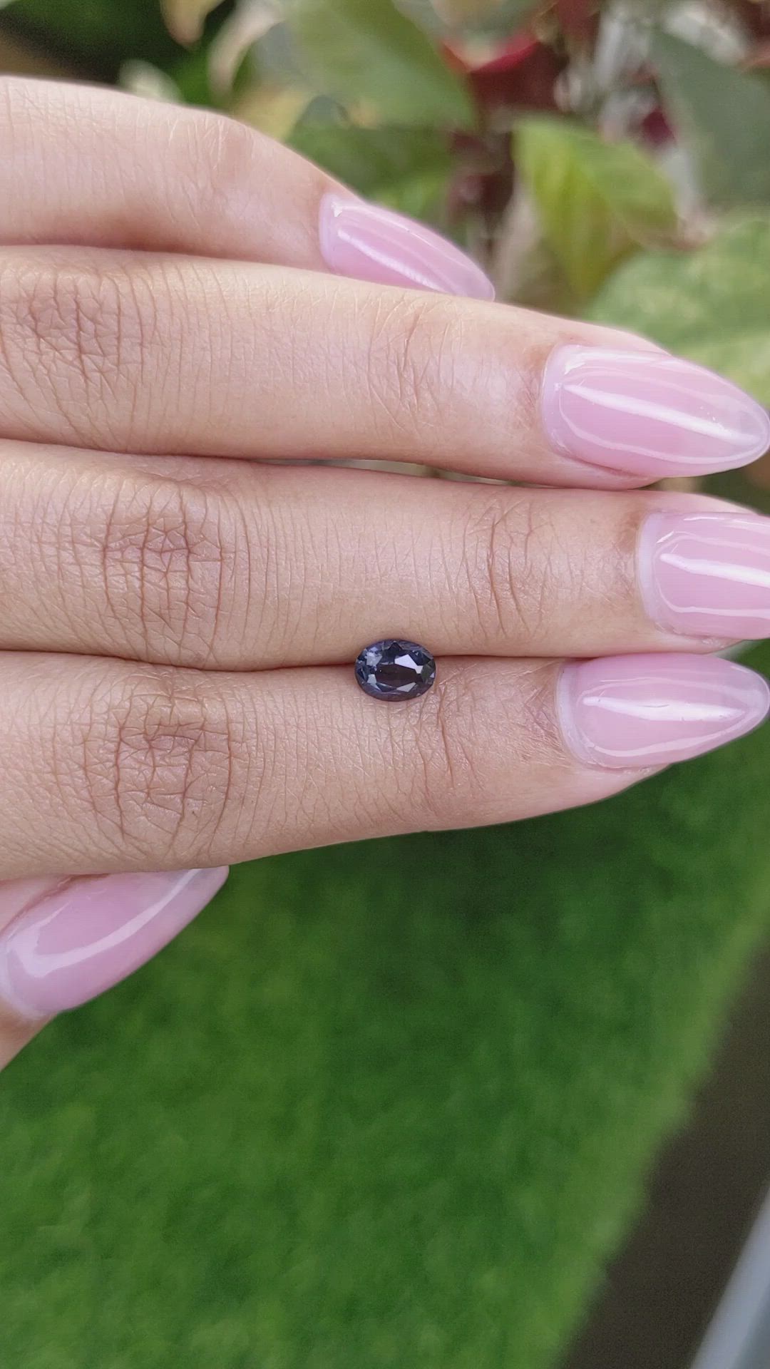 0.68 Ct. Violet Spinel from Ceylon (Sri Lanka) Size Video