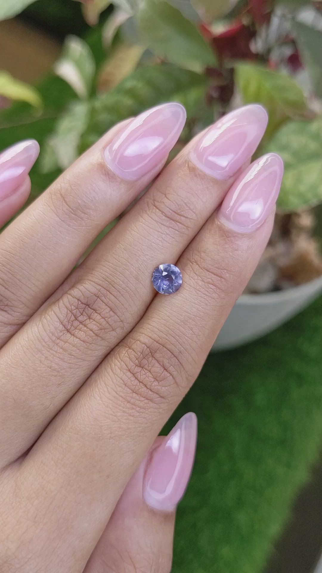 0.90 Ct. Violet Spinel from Ceylon (Sri Lanka) Size Video