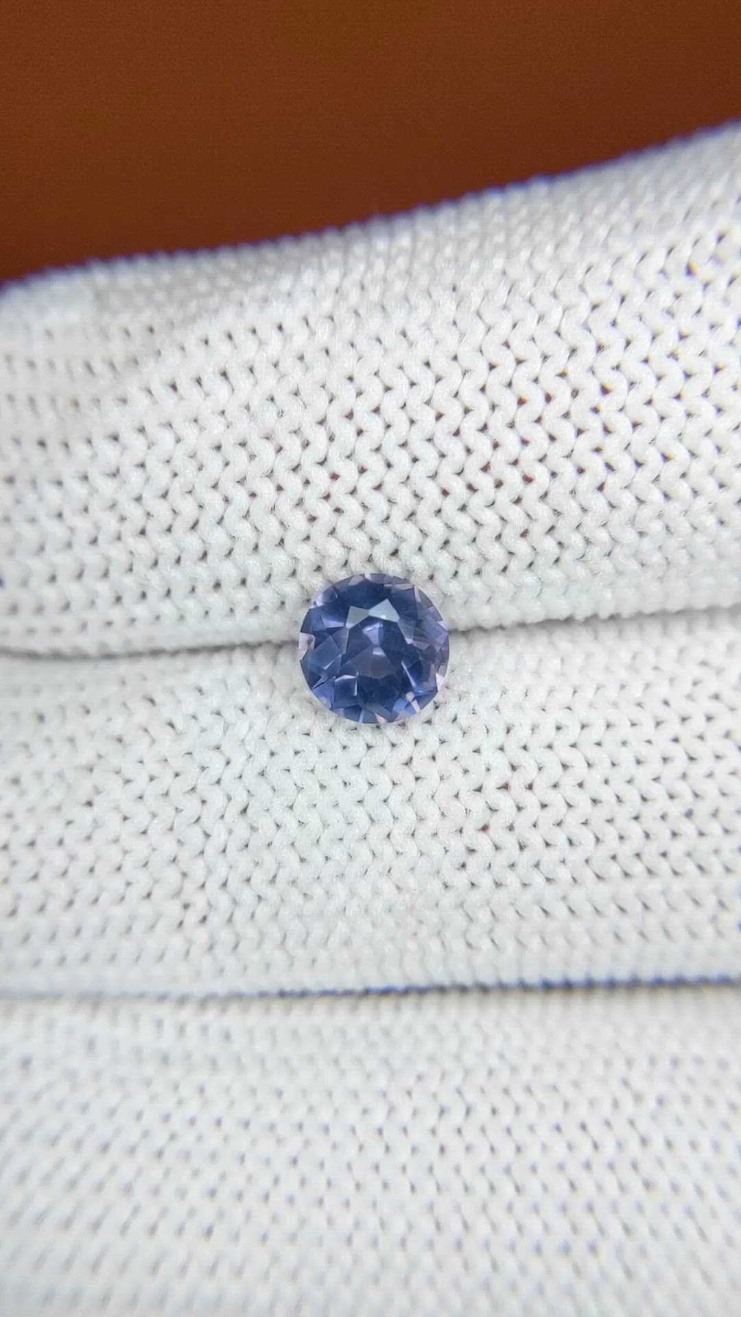 0.90 Ct. Violet Spinel from Ceylon (Sri Lanka) Size Video