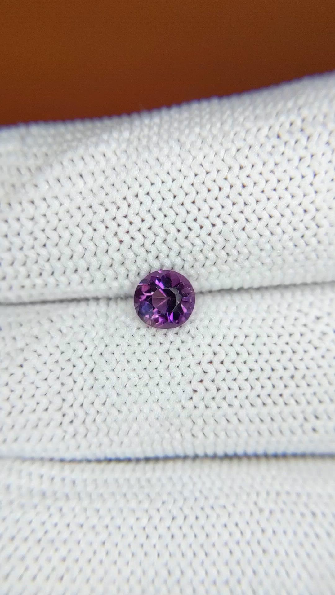 0.48 Ct. Pinkish Purple Spinel from Ceylon (Sri Lanka) Size Video