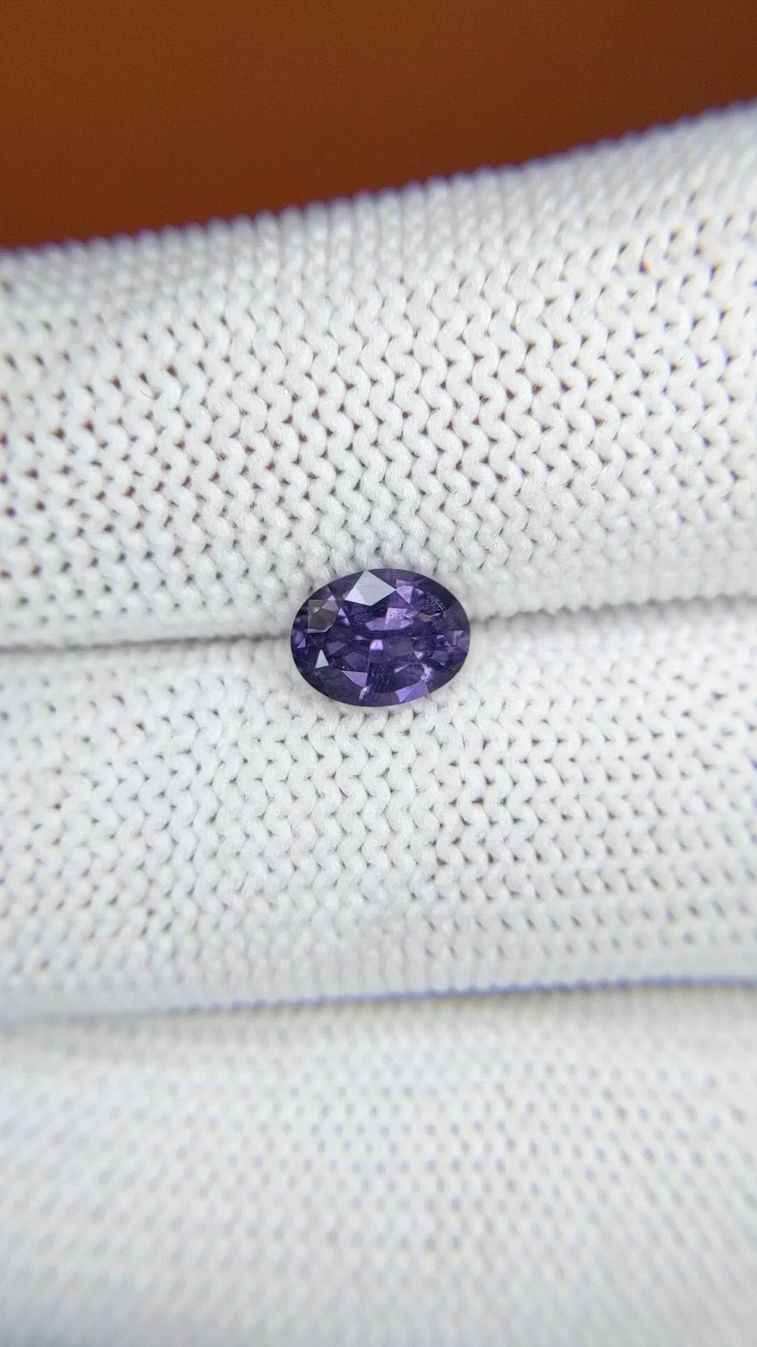 0.92 Ct. Pinkish Purple Spinel from Ceylon (Sri Lanka) Size Video