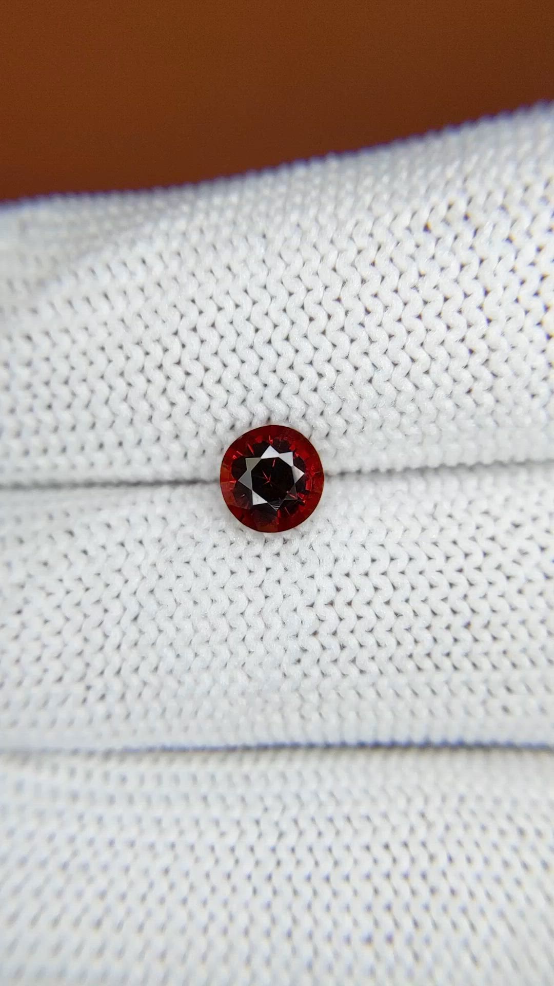 0.94 Ct. Red Garnet from Ceylon (Sri Lanka) Size Video