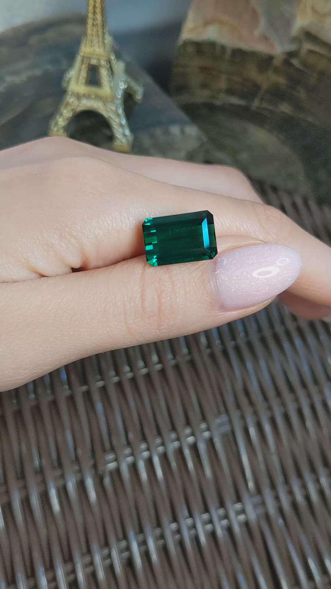 14.11 Ct. Bluish Green Tourmaline from Africa Size Video
