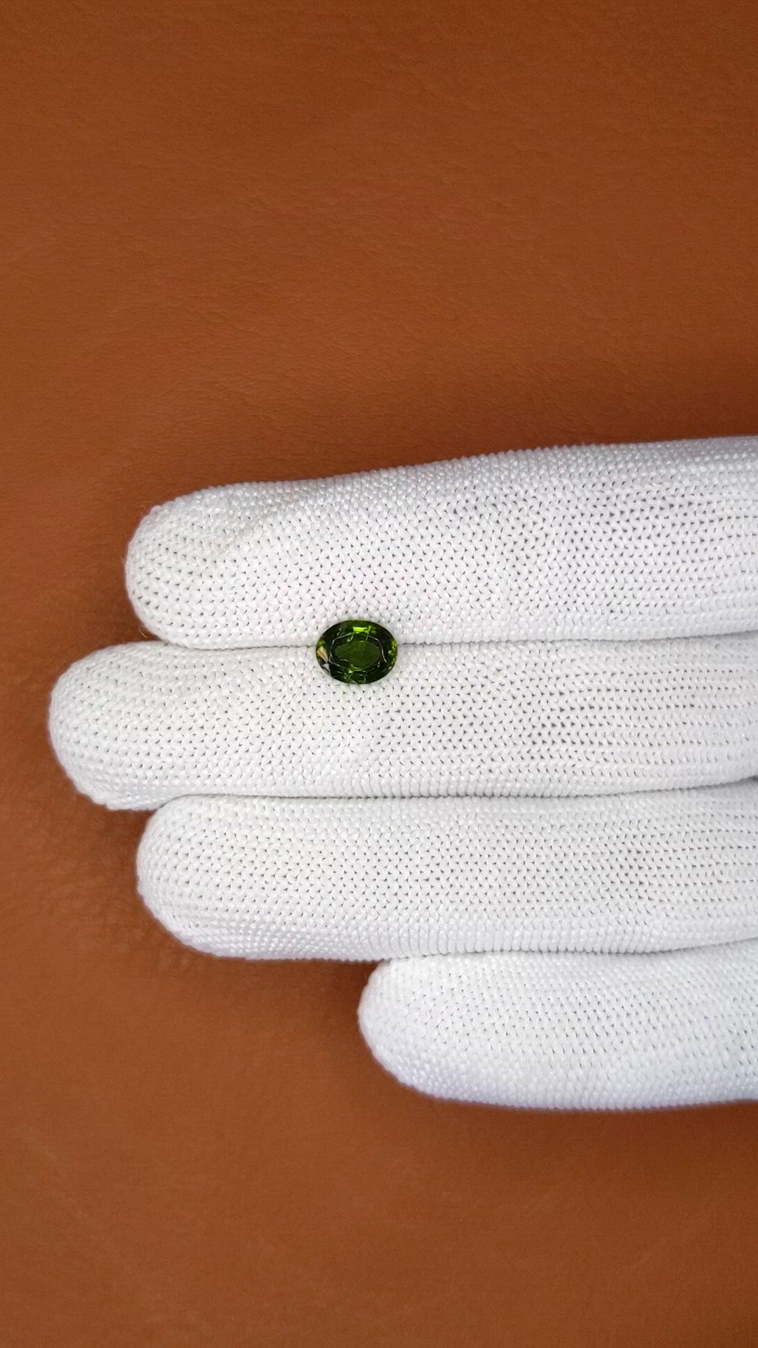 1.79 Ct. Green Tourmaline from Ceylon (Sri Lanka) Size Video
