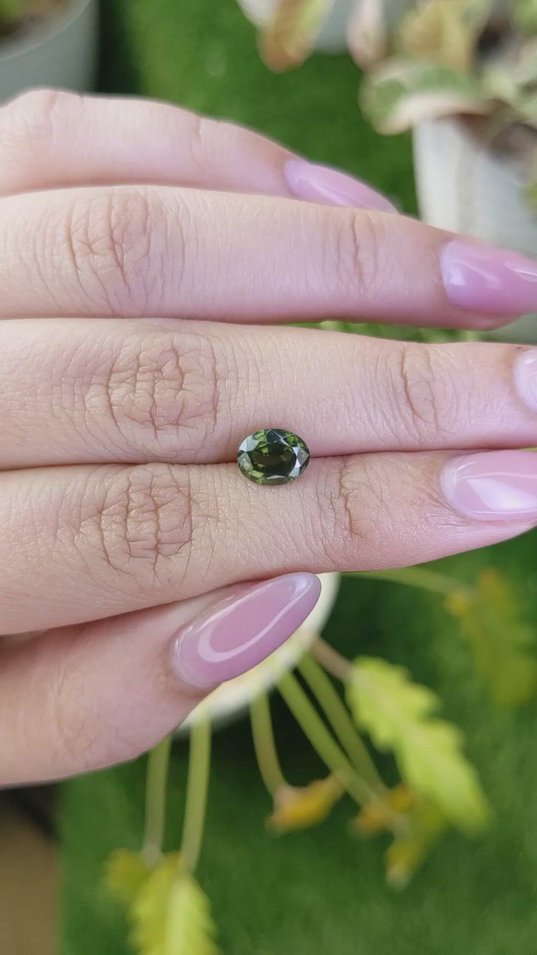 1.79 Ct. Green Tourmaline from Ceylon (Sri Lanka) Size Video