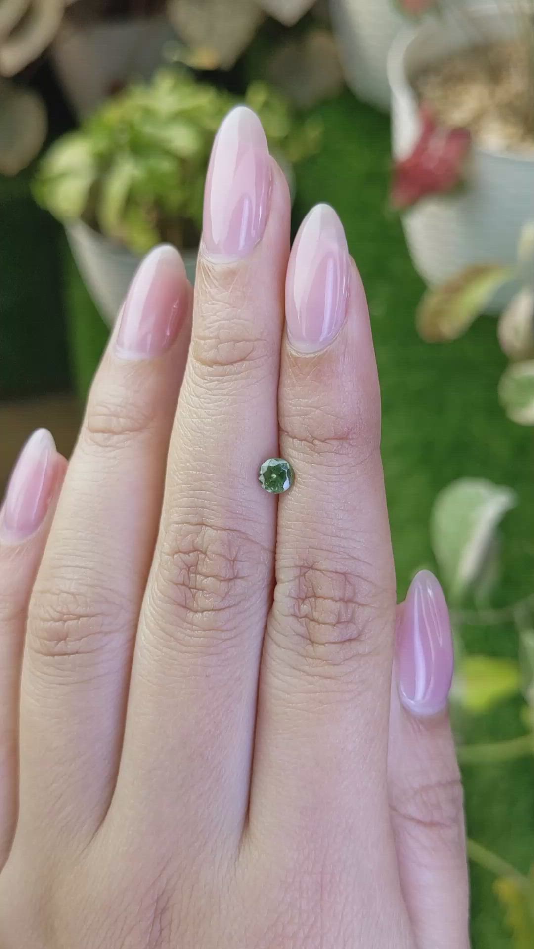 0.55 Ct. Green Tourmaline from Ceylon (Sri Lanka) Size Video