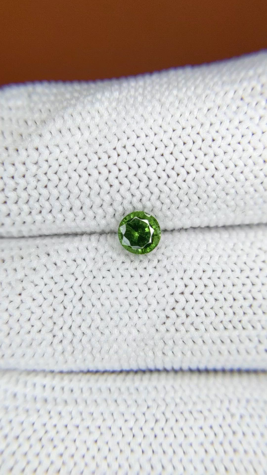 0.55 Ct. Green Tourmaline from Ceylon (Sri Lanka) Size Video