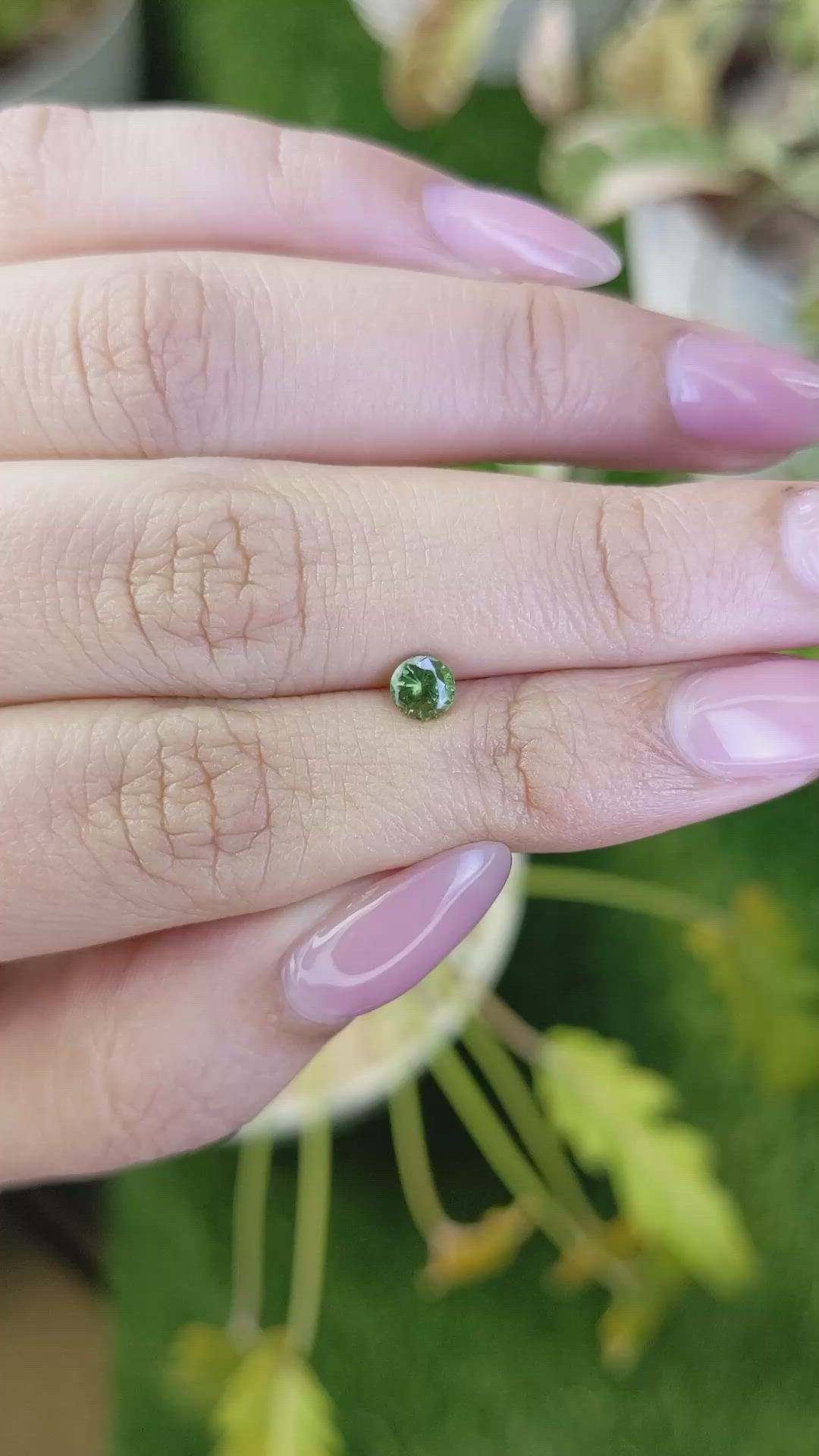 0.55 Ct. Green Tourmaline from Ceylon (Sri Lanka) Size Video