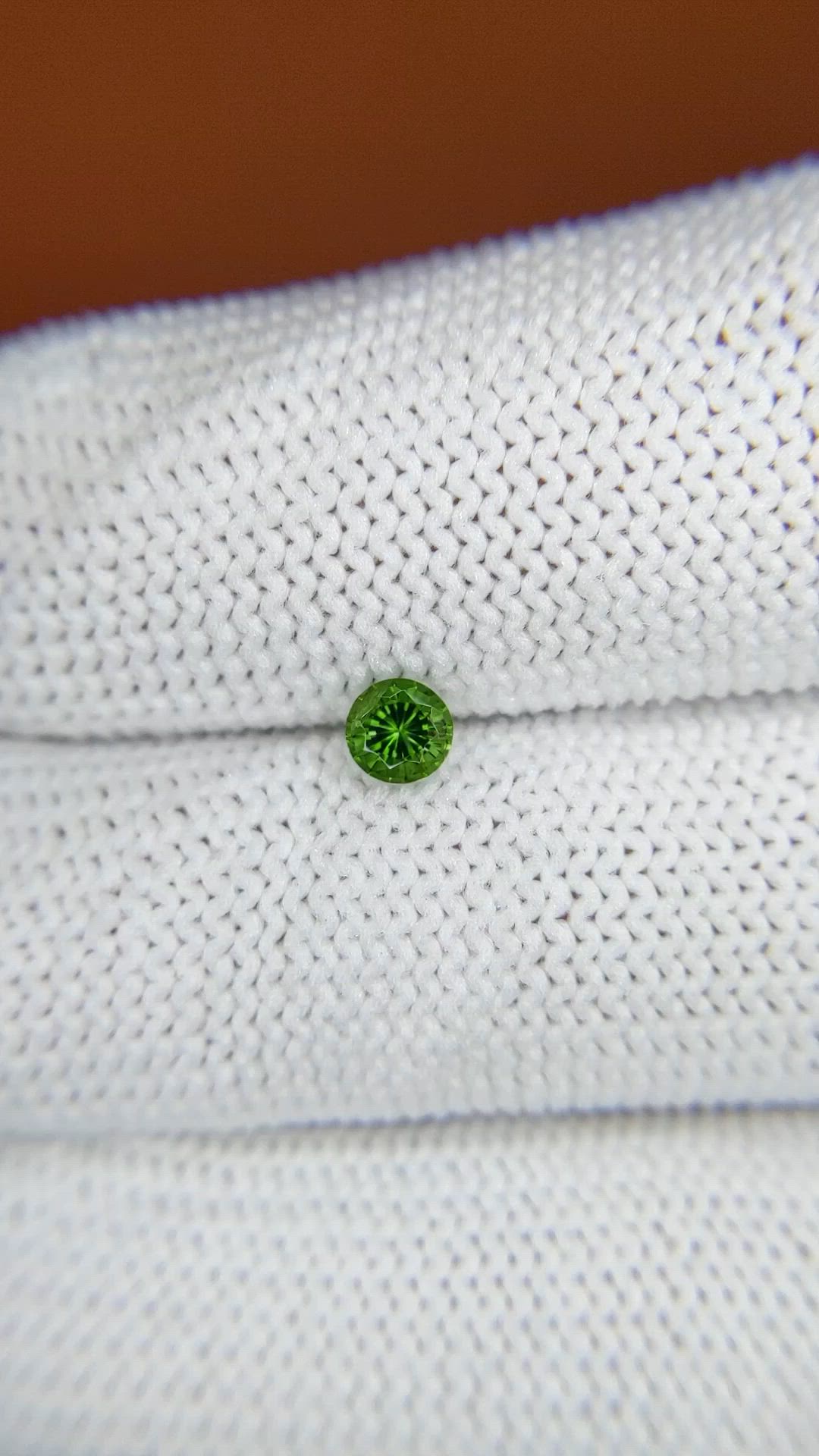 0.32 Ct. Green Tourmaline from Ceylon (Sri Lanka) Size Video