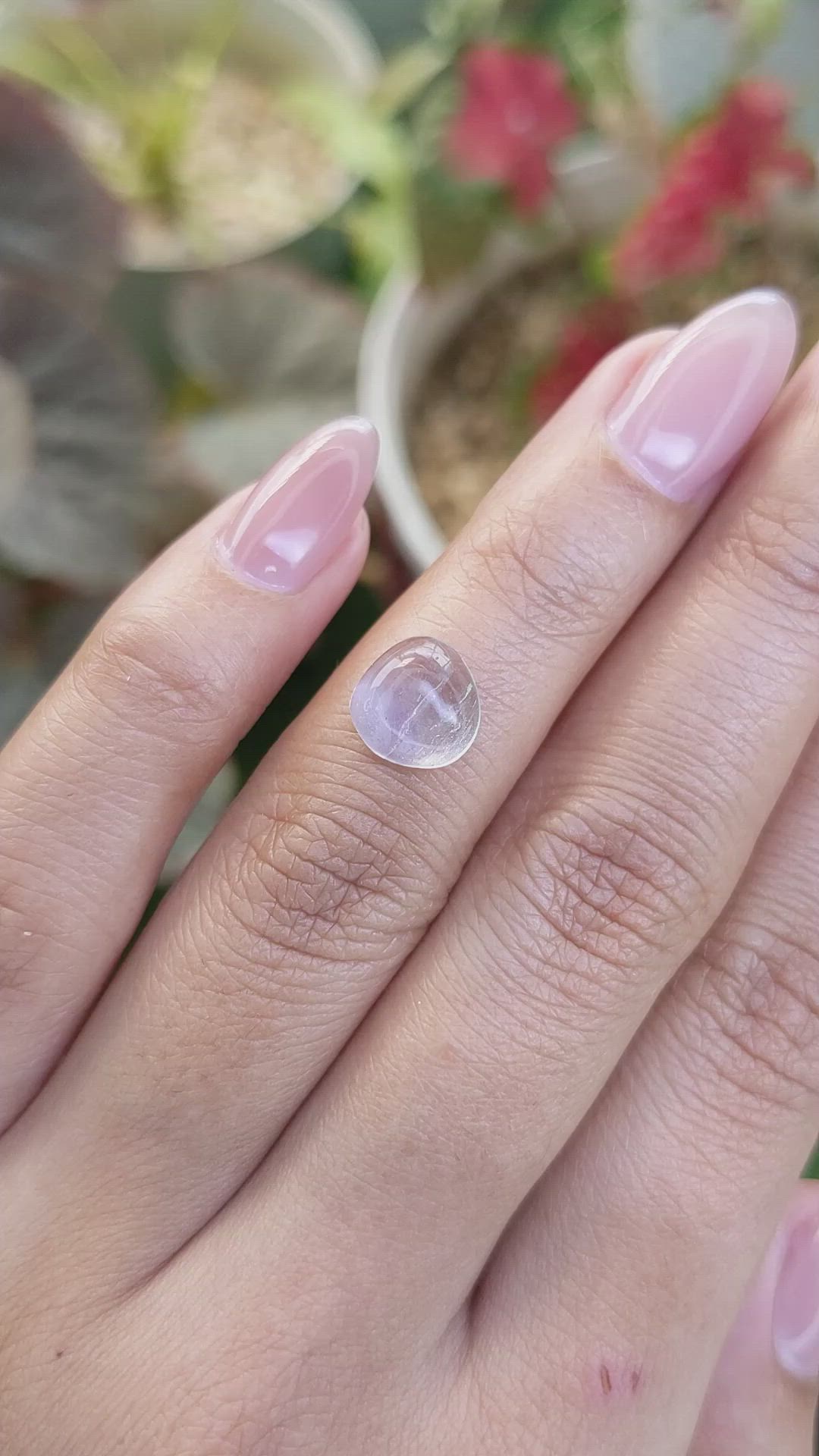 2.50 Ct. Sky Blue Cabochon Topaz from Ceylon (Sri Lanka) Size Video