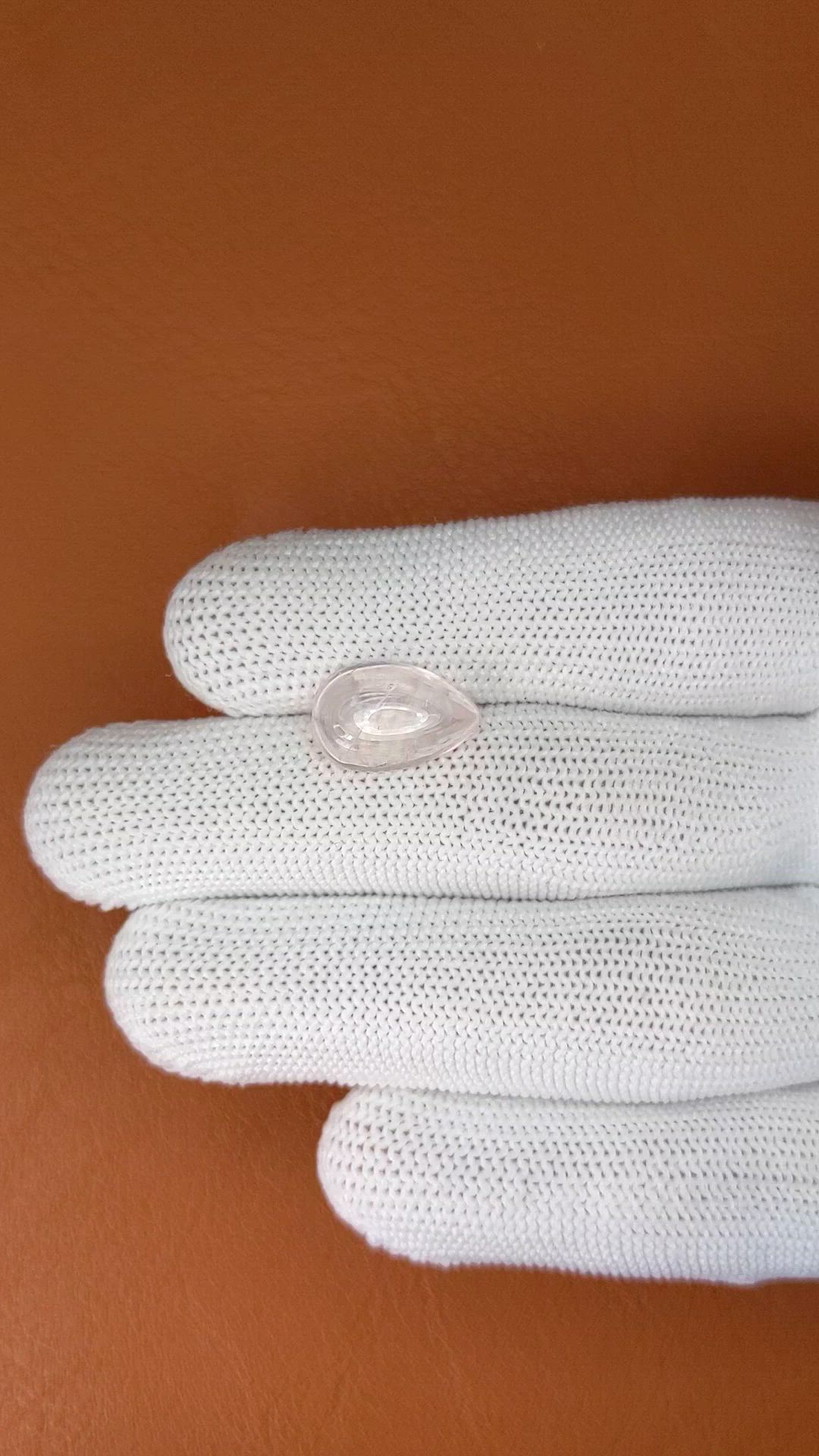 4.38 Ct. Pink Cabochon Rose Quartz from Ceylon (Sri Lanka) Size Video