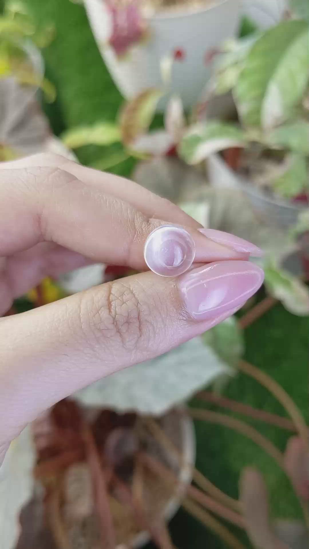 4.64 Ct. White Cabochon Quartz from Madagascar Size Video