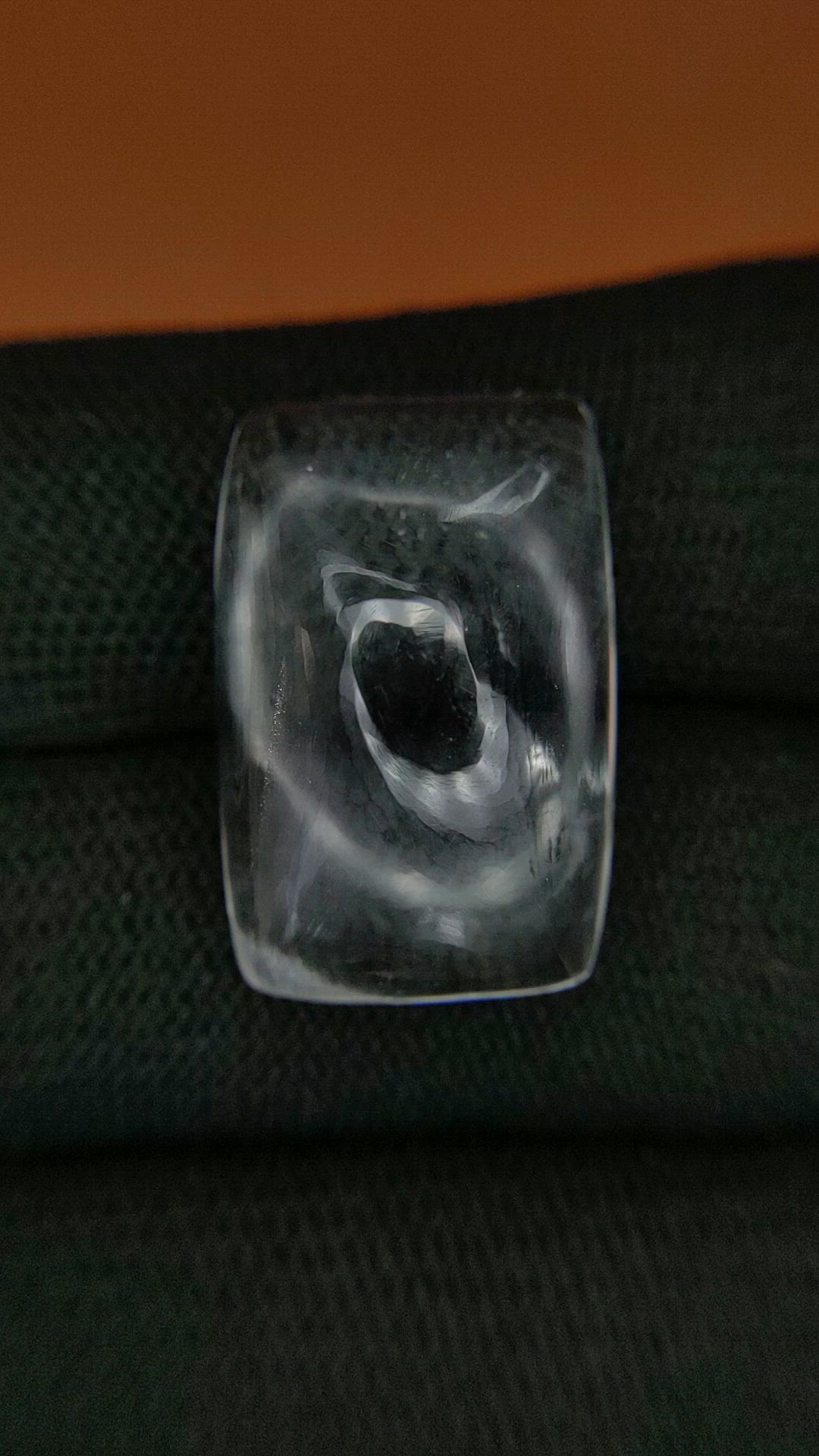 22.74 Ct. White Cabochon Quartz from Madagascar Size Video