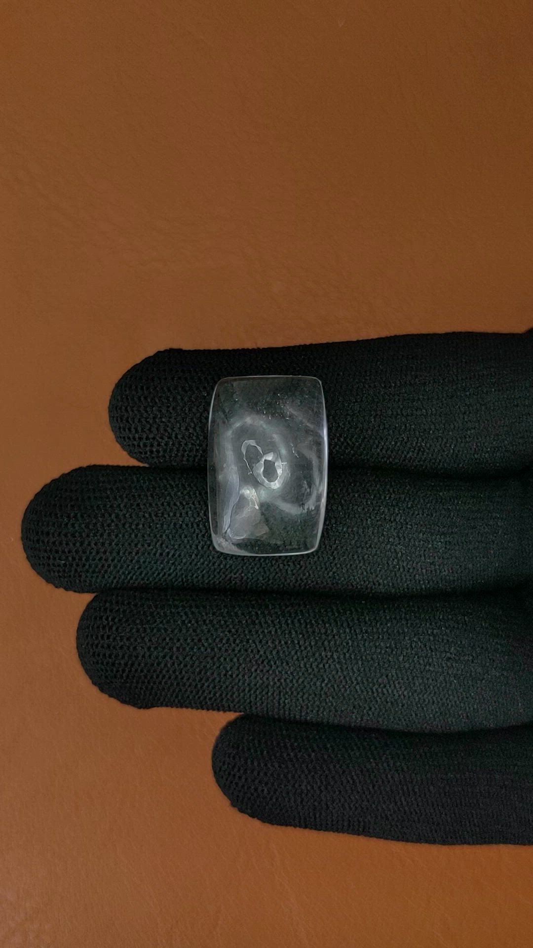 22.74 Ct. White Cabochon Quartz from Madagascar Size Video