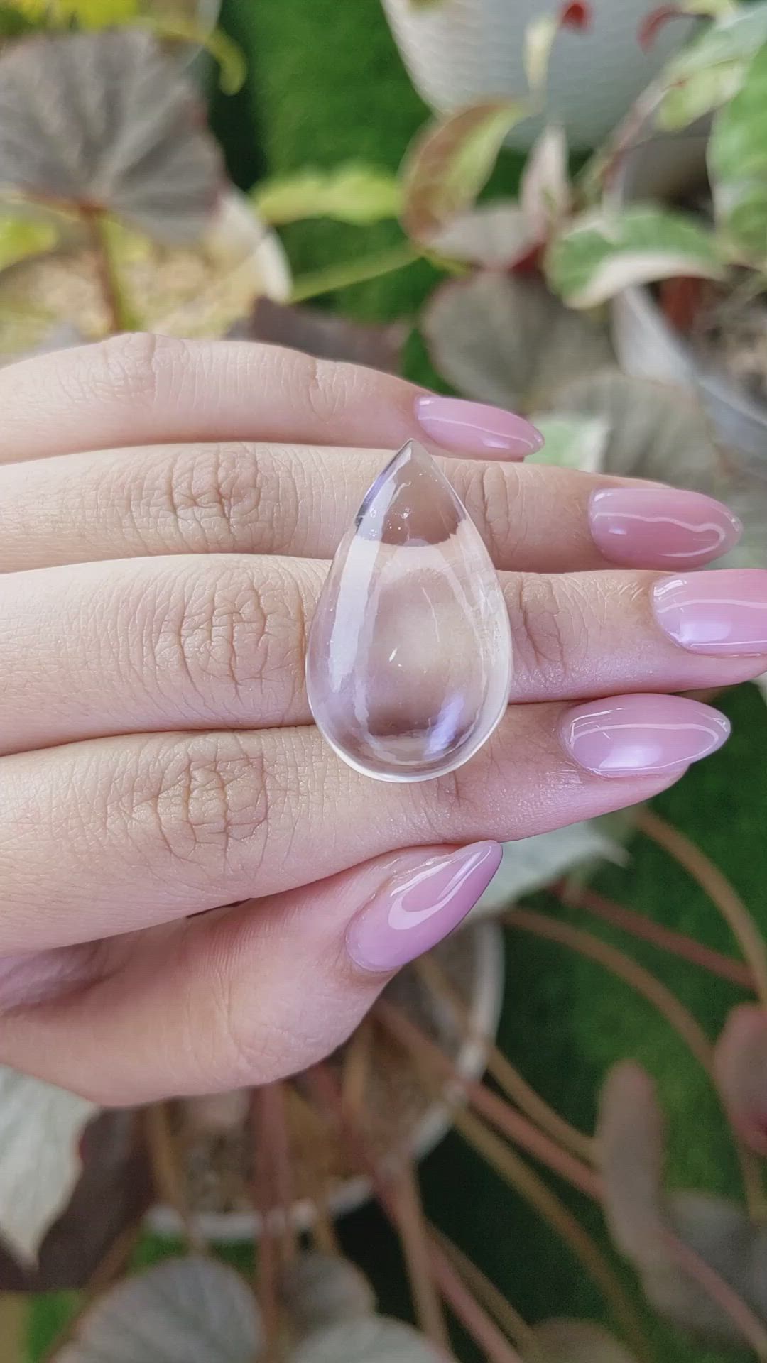 31.43 Ct. White Cabochon Quartz from Madagascar Size Video