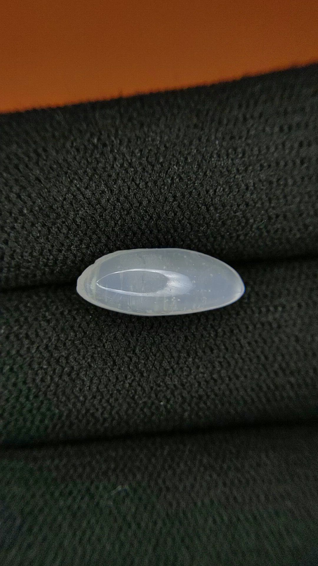 3.25 Ct. White Cabochon Moonstone from Ceylon (Sri Lanka) Size Video